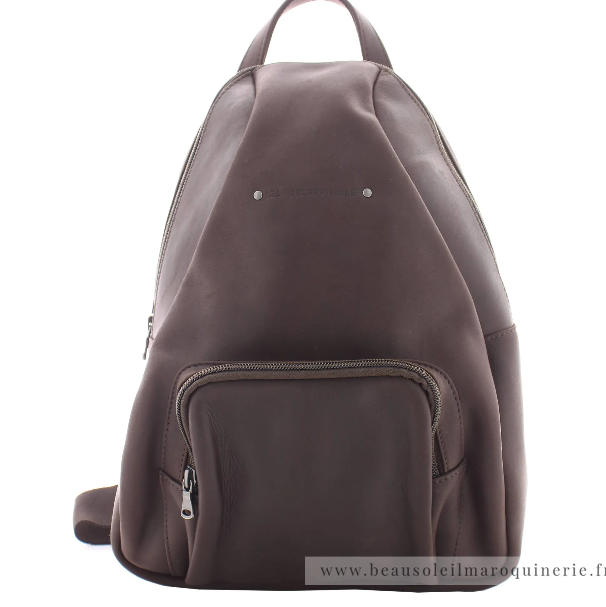 Les Ateliers Foures Sac a dos cuir Eole Baroudeur*Homme Sacs À Dos