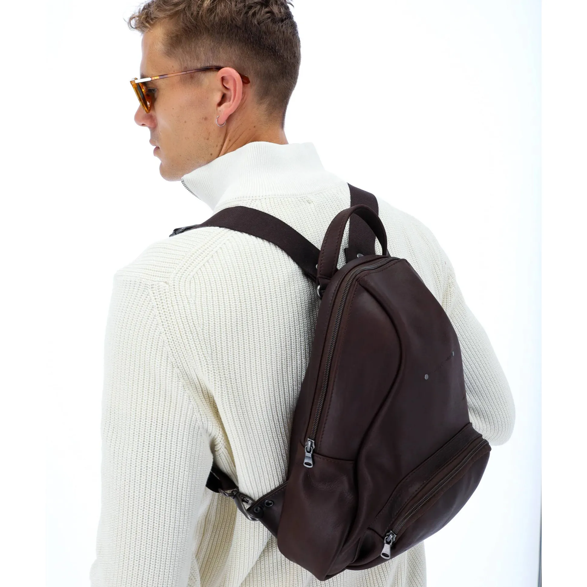 Les Ateliers Foures Sac a dos cuir Eole Baroudeur*Homme Sacs À Dos