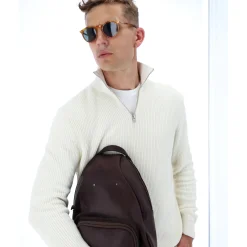 Les Ateliers Foures Sac a dos cuir Eole Baroudeur*Homme Sacs À Dos