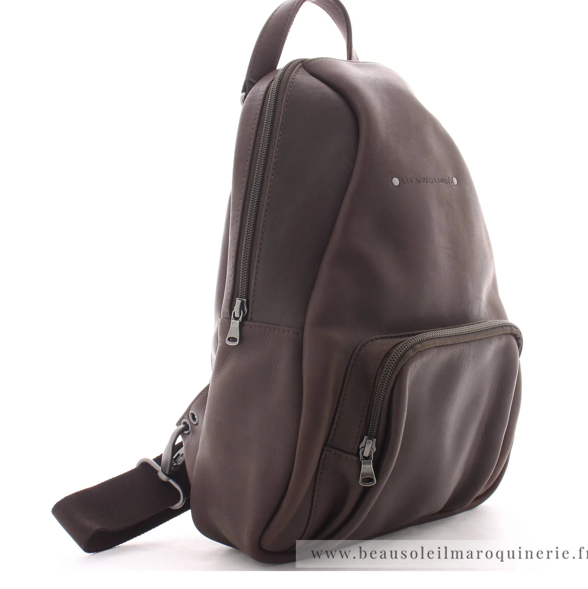 Les Ateliers Foures Sac a dos cuir Eole Baroudeur*Homme Sacs À Dos