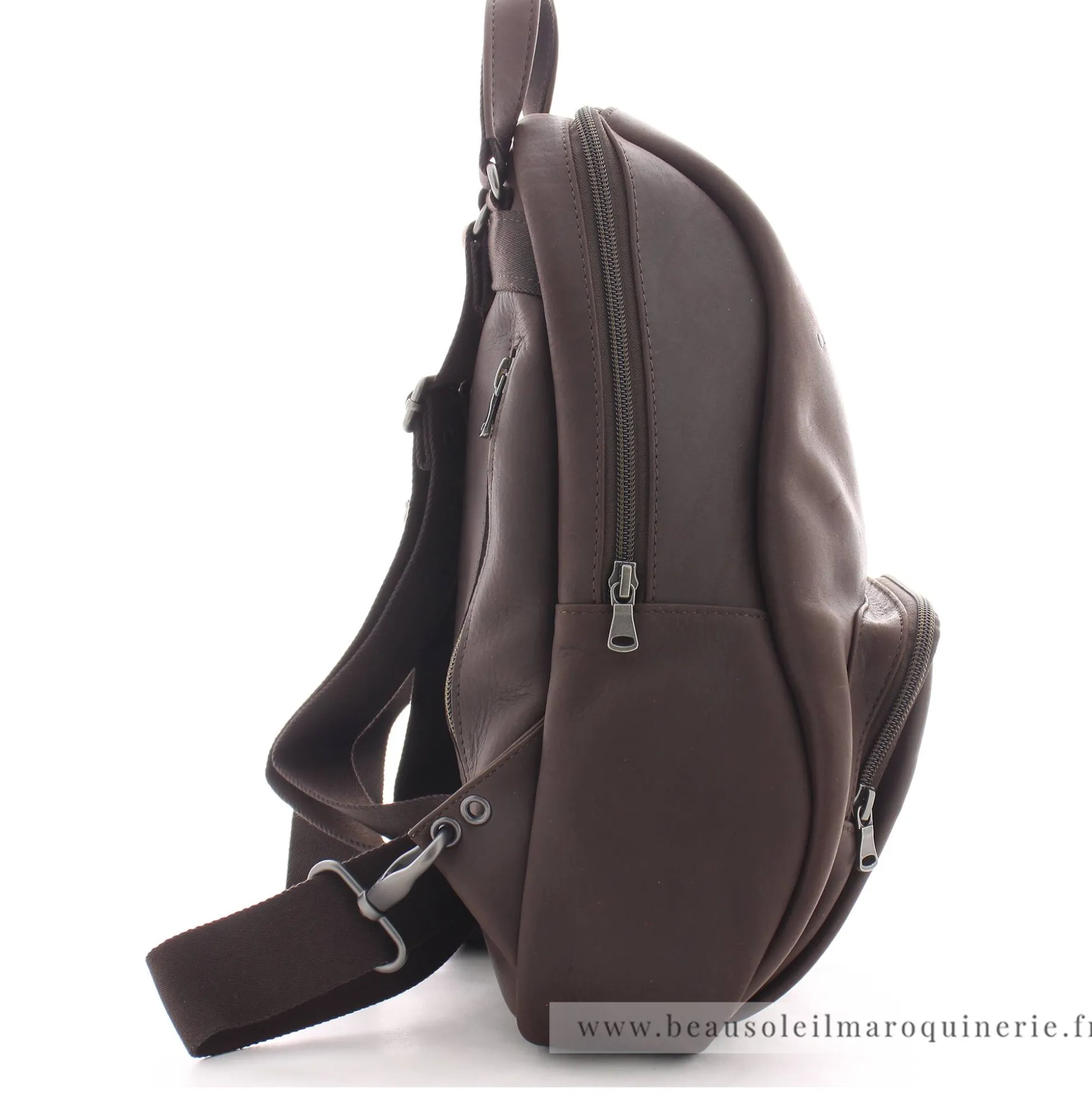 Les Ateliers Foures Sac a dos cuir Eole Baroudeur*Homme Sacs À Dos