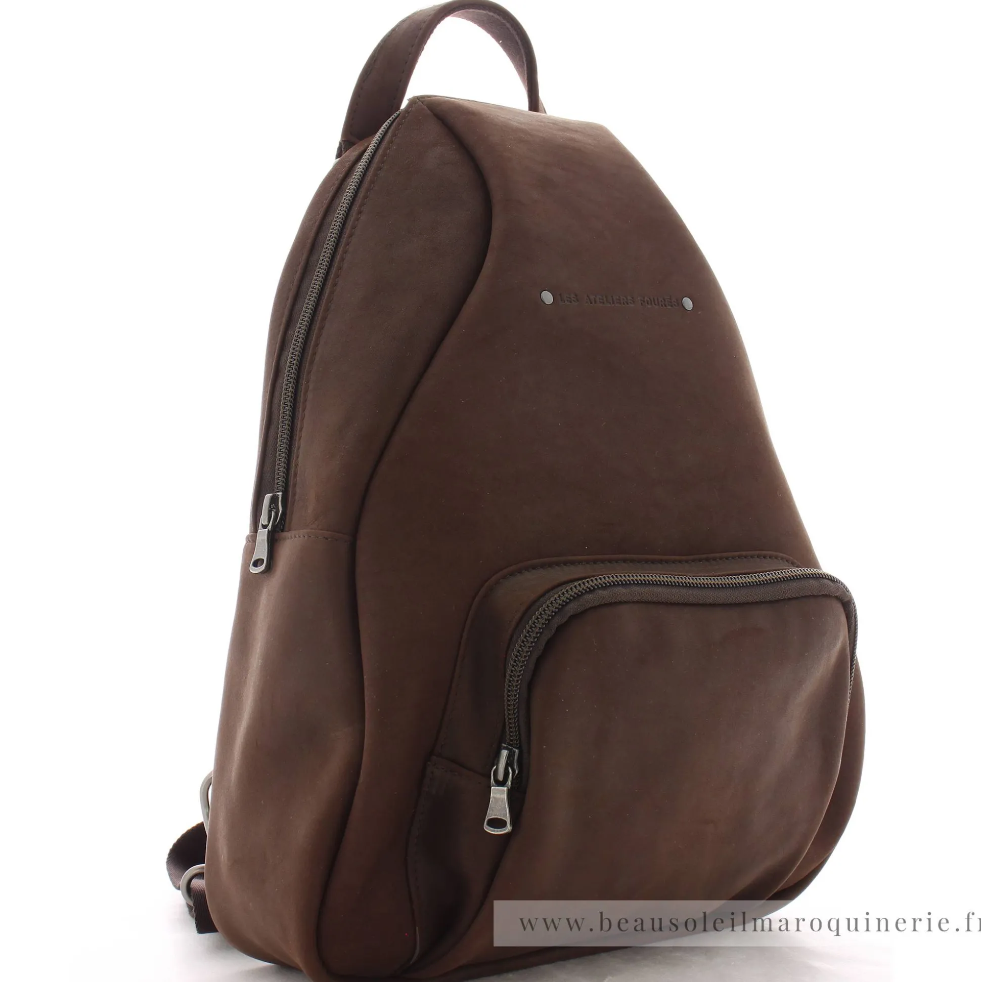 Les Ateliers Foures Sac a dos cuir Eole Baroudeur*Homme Sacs À Dos