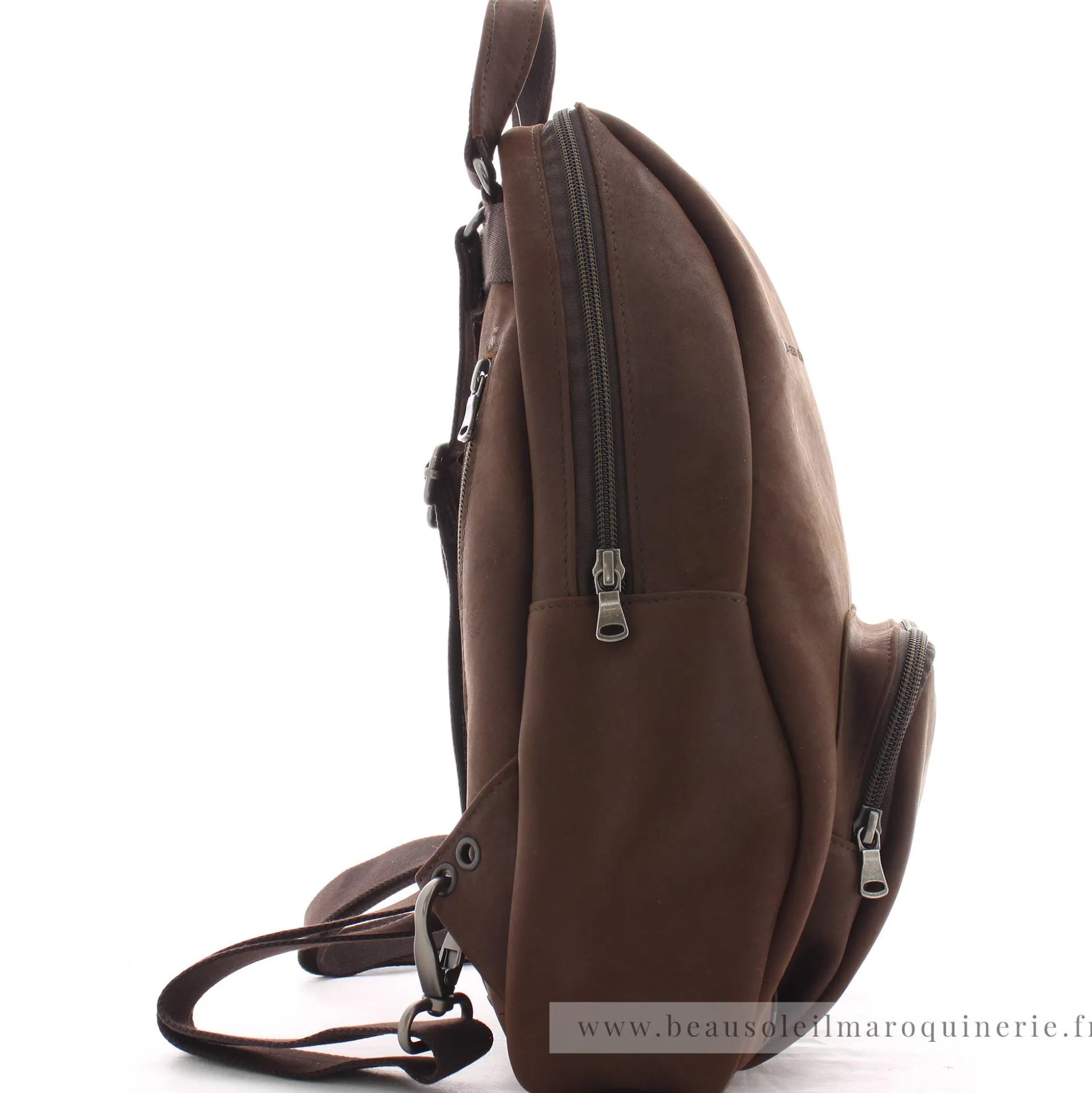 Les Ateliers Foures Sac a dos cuir Eole Baroudeur*Homme Sacs À Dos