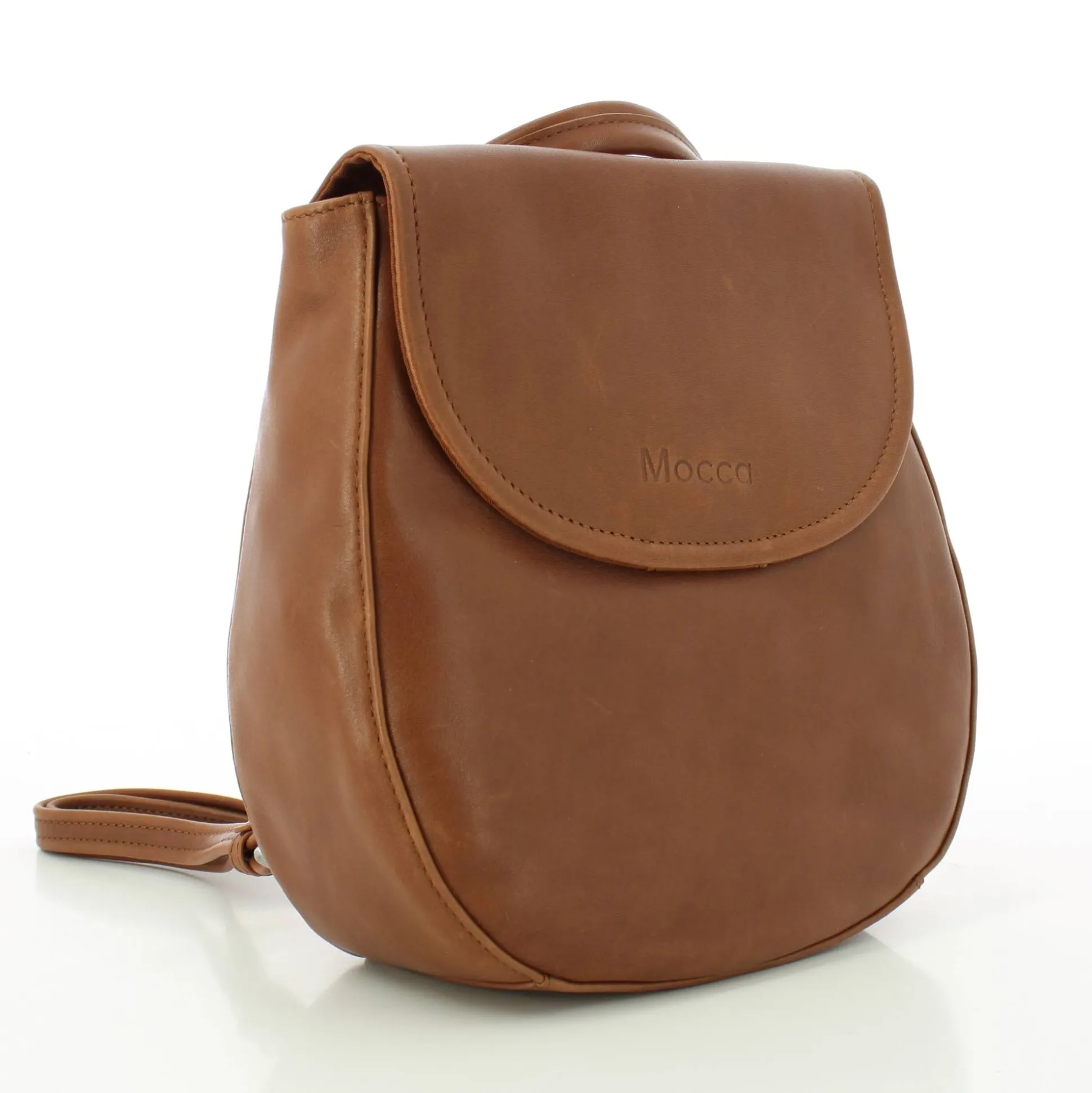 Mocca Sac a dos femme Cristina cuir a rabat*Femme Sacs À Dos Femme