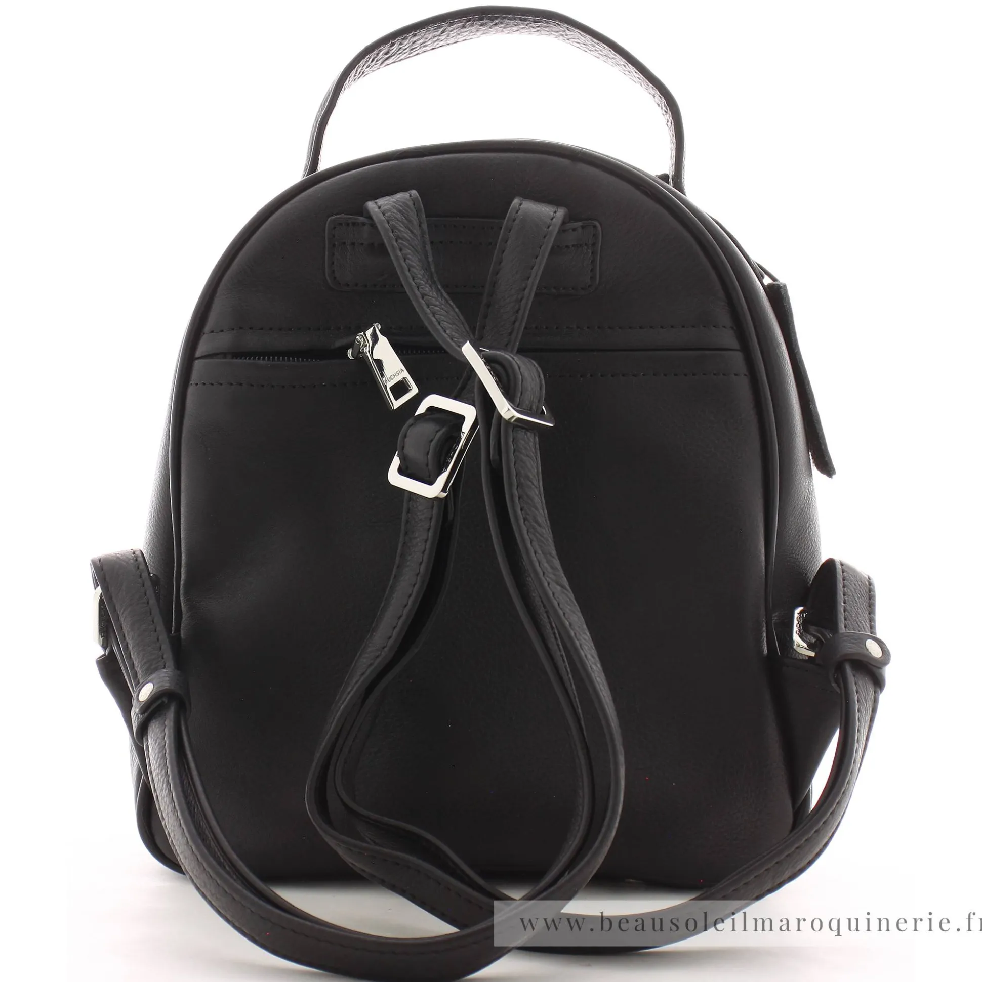 Fuchsia Sac a dos femme Louise cuir graine*Femme Sacs À Dos Femme
