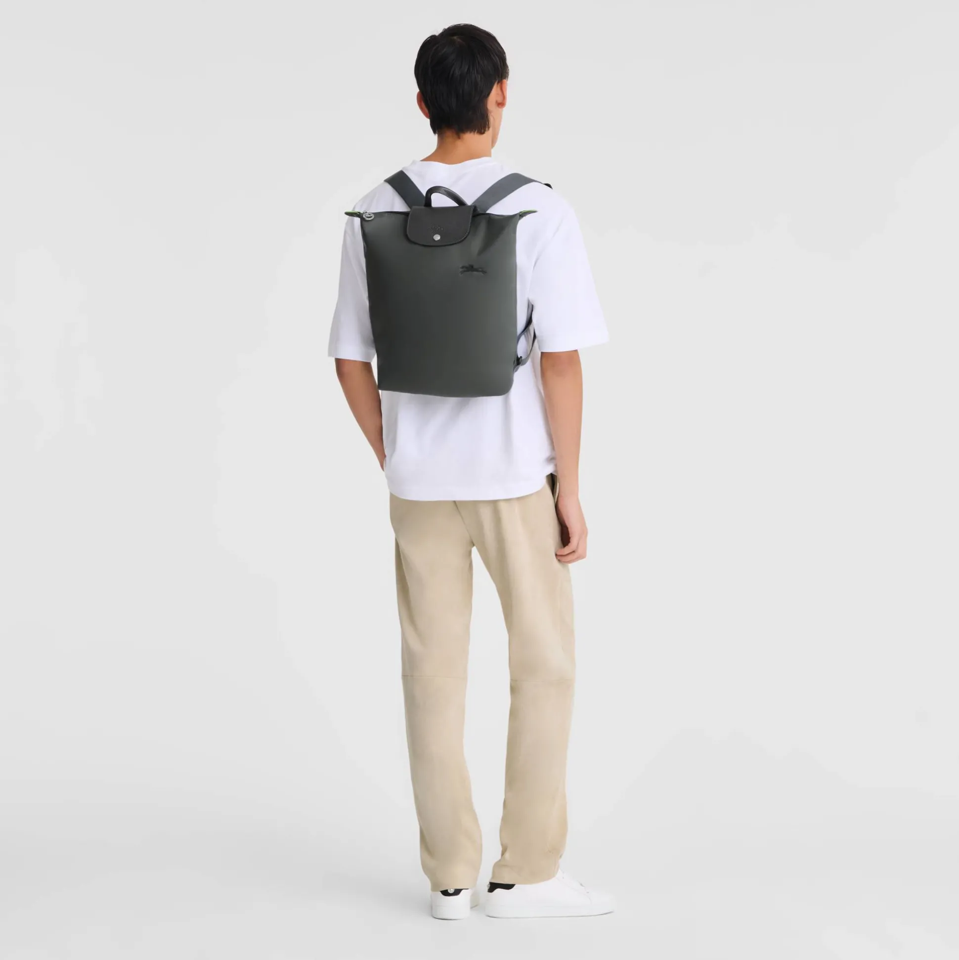 Longchamp Sac a dos M Le Pliage Green en toile*Femme Sacs À Dos Femme