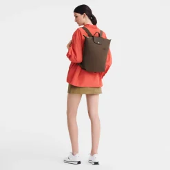 Longchamp Sac a dos M Le Pliage Green en toile*Femme Sacs À Dos Femme