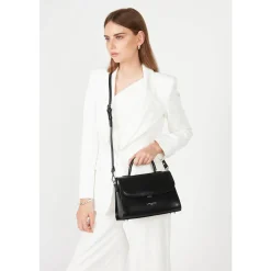 Lancaster Sac a main a rabat avec fermoir Suave Even M - Fabrique en France*Femme Sacs À Main
