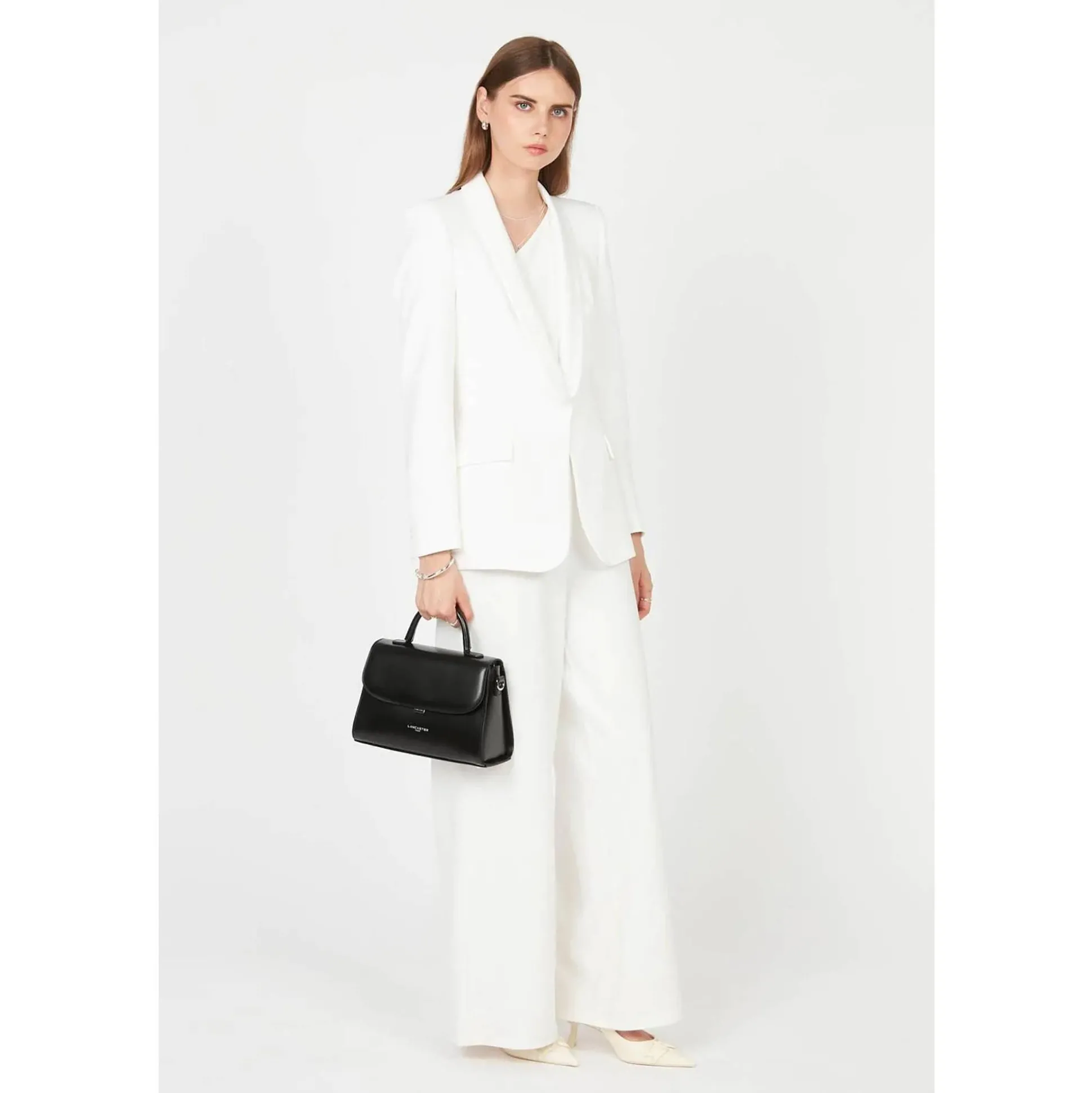 Lancaster Sac a main a rabat avec fermoir Suave Even M - Fabrique en France*Femme Sacs À Main