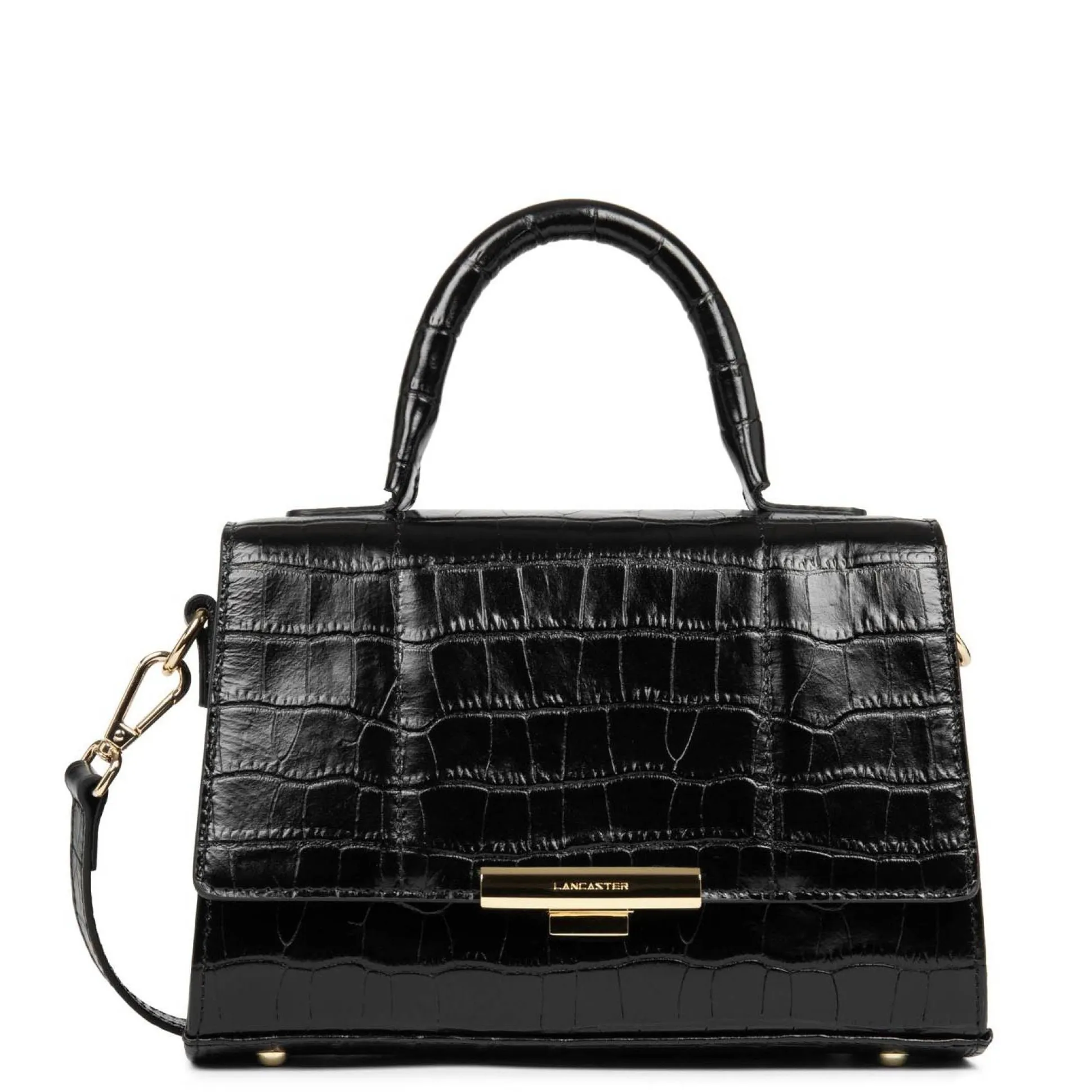 Lancaster Sac a main a rabat Exotic Trinity croco*Femme Sacs À Main