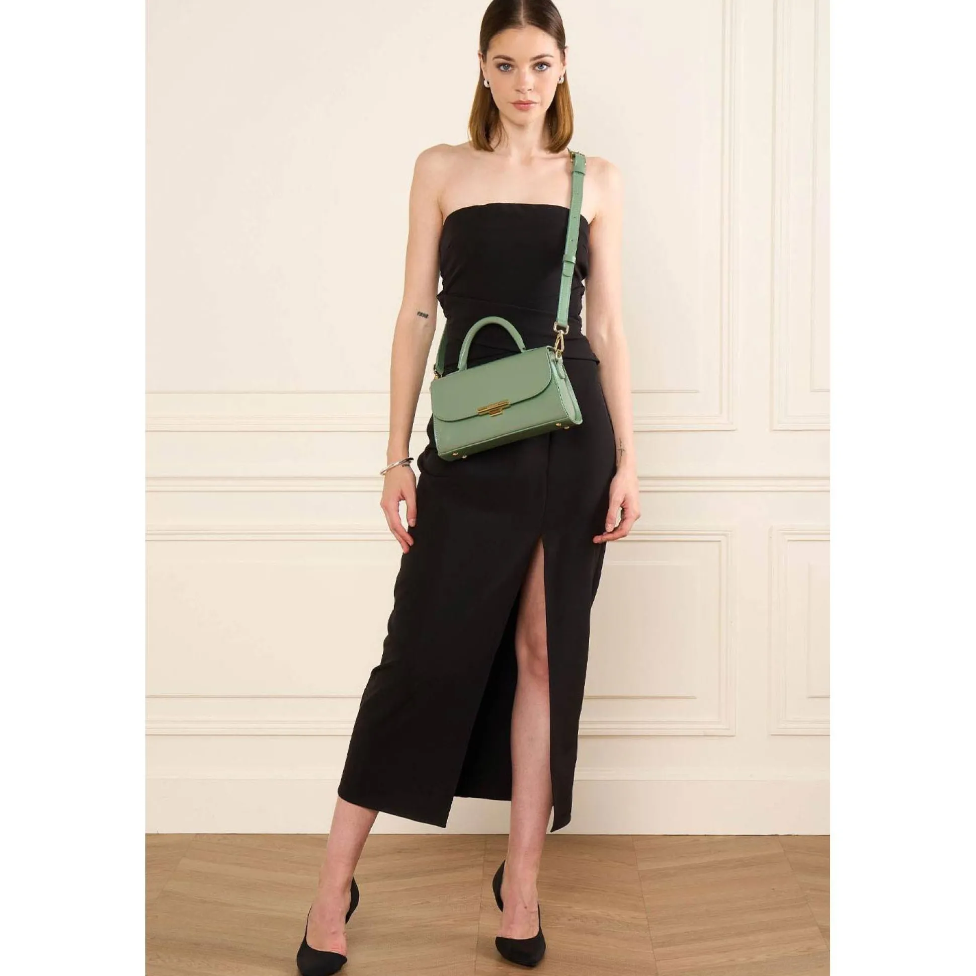 Lancaster Sac a main avec rabat a fermoir Suave Evenly*Femme Sacs À Main
