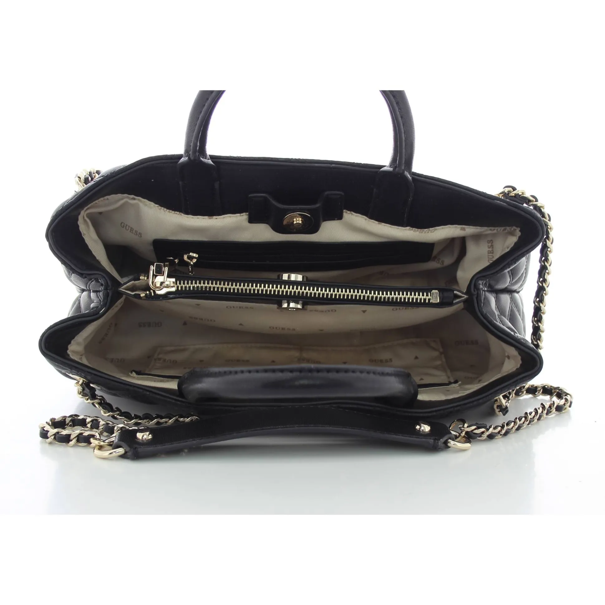 Guess Sac a main Giully effet matelasse*Femme Sacs Porté Épaule|Sacs À Main