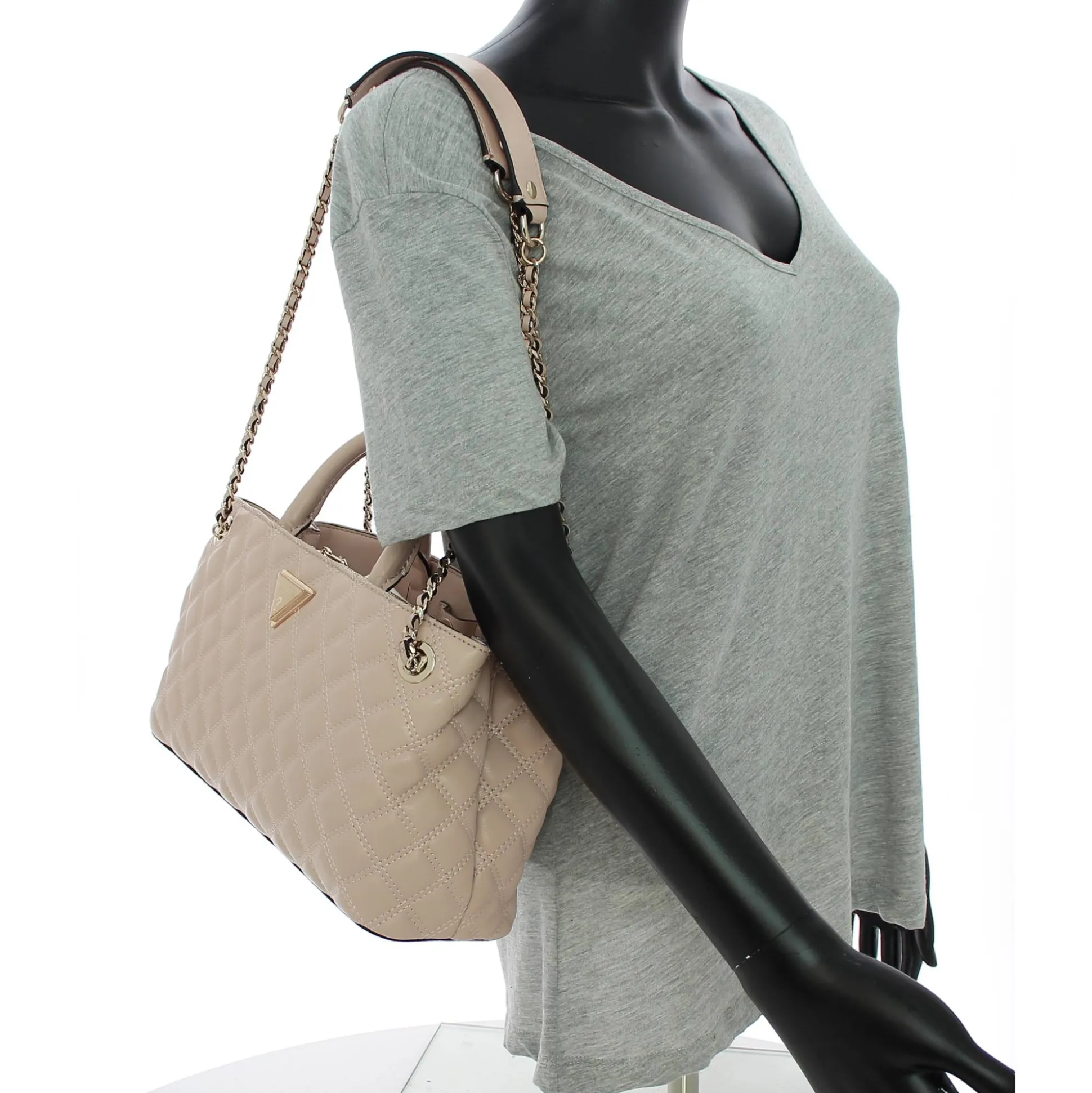 Guess Sac a main Giully effet matelasse*Femme Sacs Porté Épaule|Sacs À Main