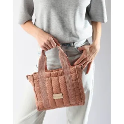 Woomen Sac a main Ixora velours cotele matelasse*Femme Sacs À Main