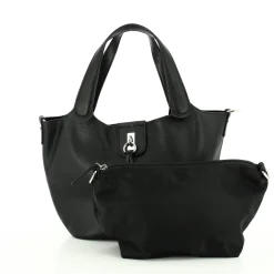 Francinel Sac a main Soline cuir graine avec pompon*Femme Sacs À Main
