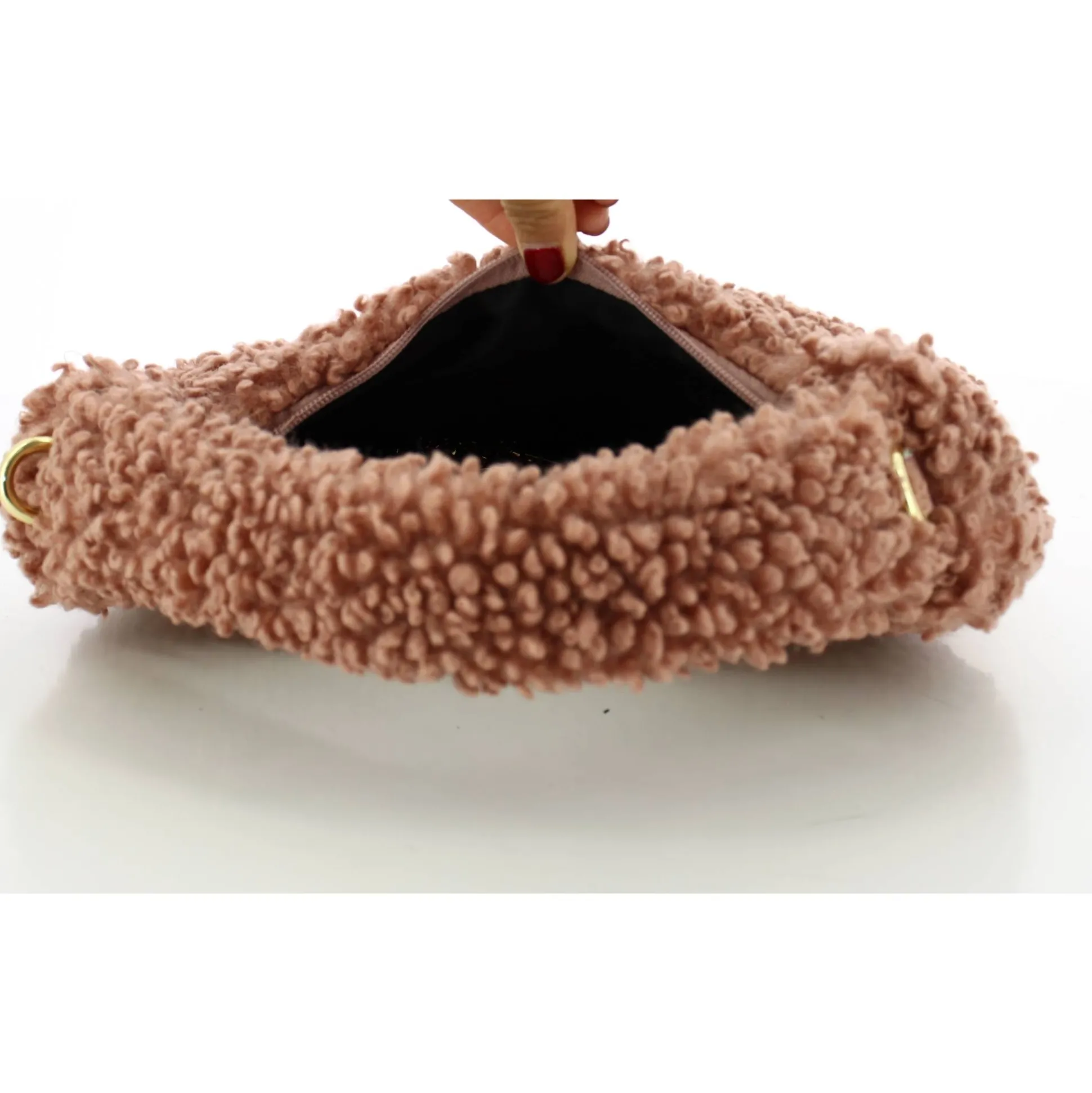 Marlon Firenze Sac a main teddy effet fourrure*Femme Sacs Bandoulière