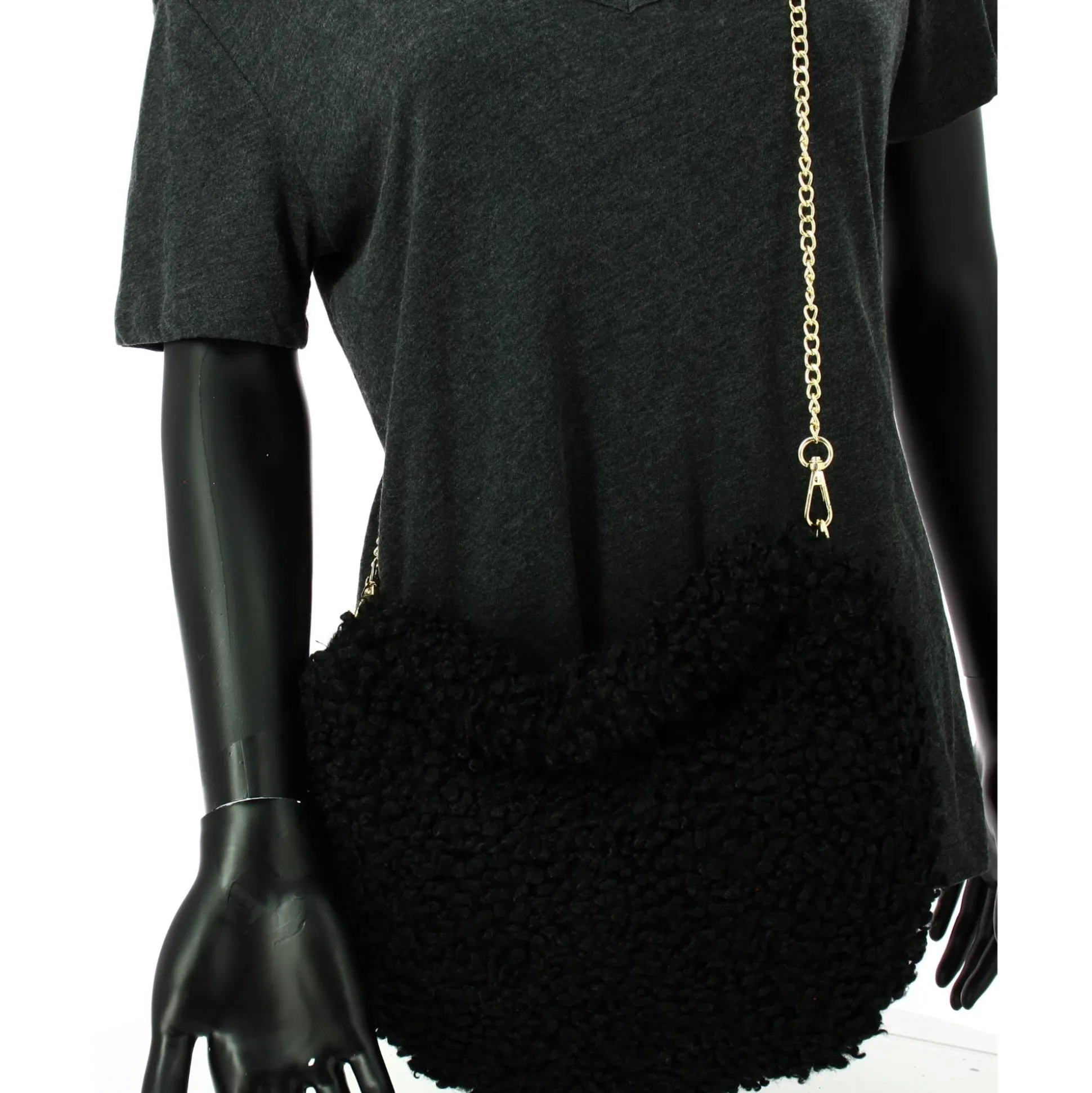 Marlon Firenze Sac a main teddy effet fourrure*Femme Sacs Bandoulière