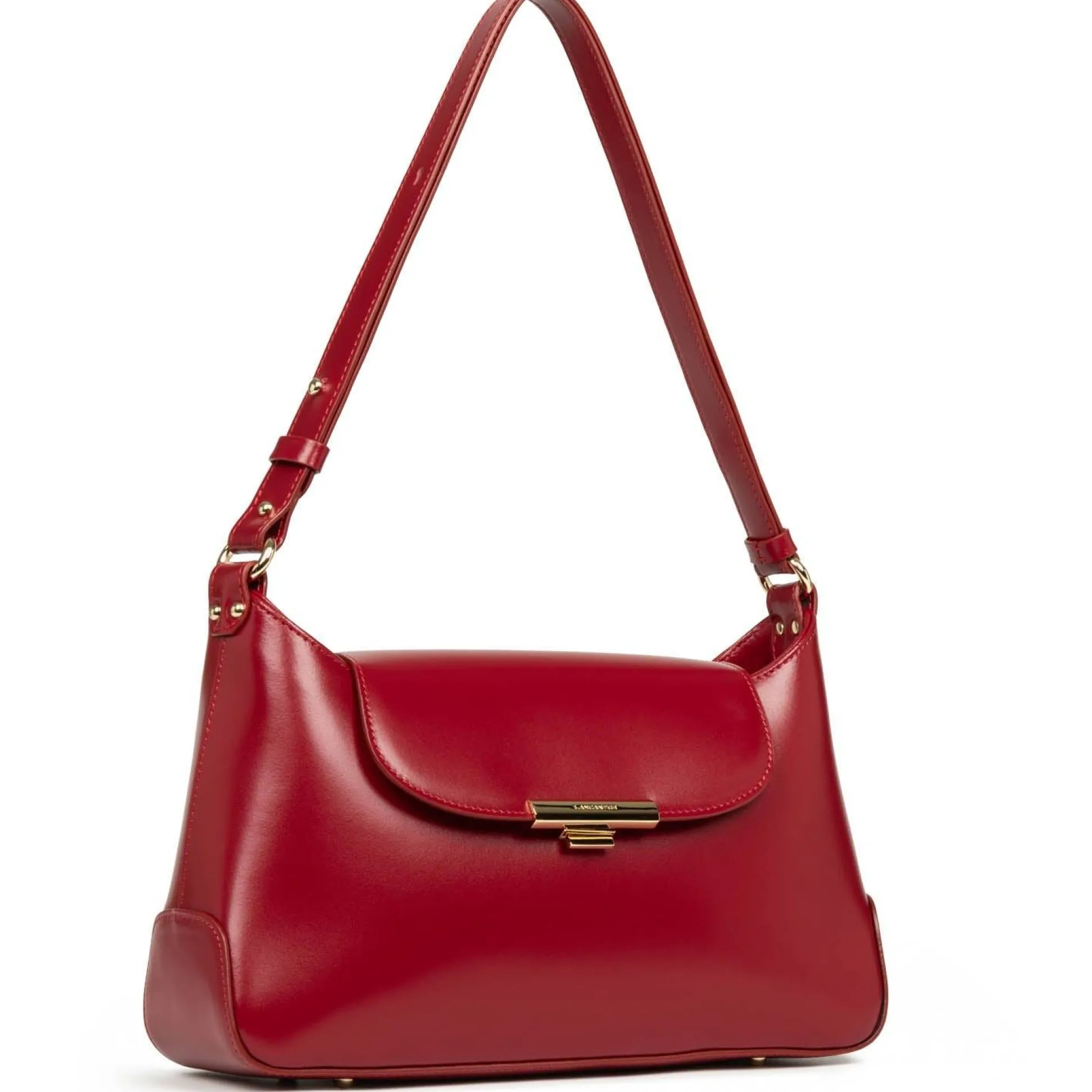 Lancaster Sac baguette a rabat avec fermoir dore Suave Evenly*Femme Sacs Porté Épaule