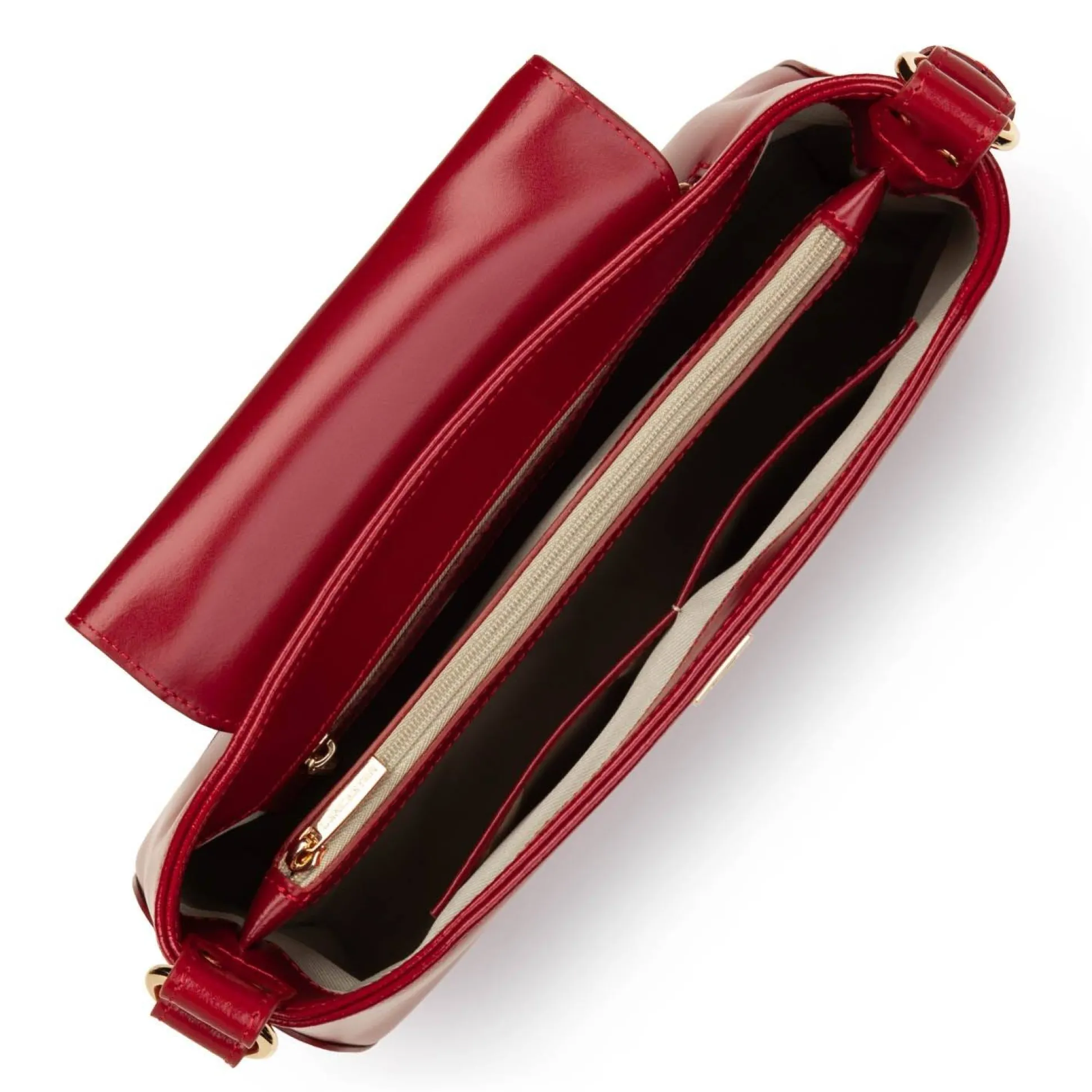 Lancaster Sac baguette a rabat avec fermoir dore Suave Evenly*Femme Sacs Porté Épaule