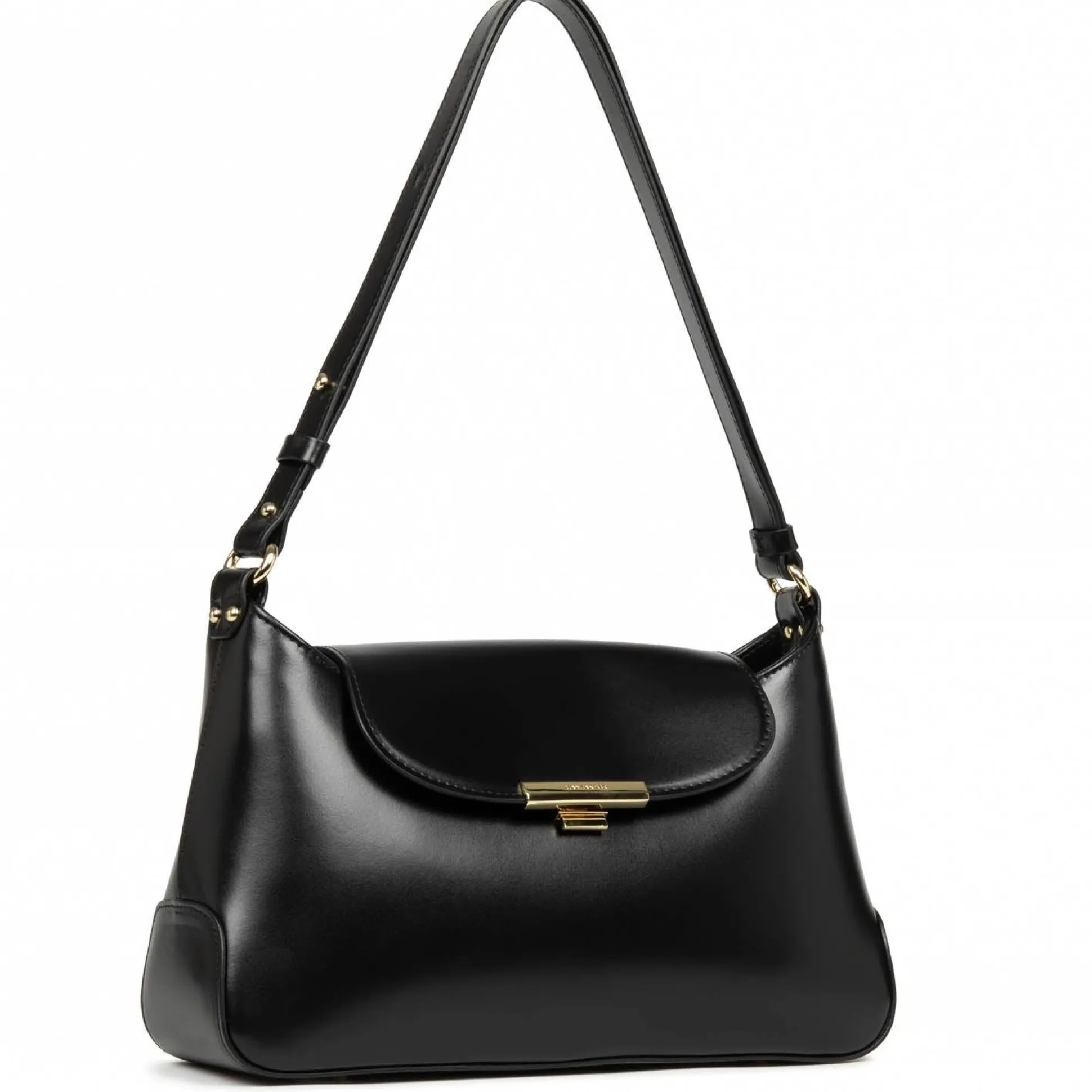 Lancaster Sac baguette a rabat avec fermoir dore Suave Evenly*Femme Sacs Porté Épaule