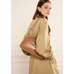 Lancaster Sac baguette a rabat avec fermoir dore Suave Evenly*Femme Sacs Porté Épaule