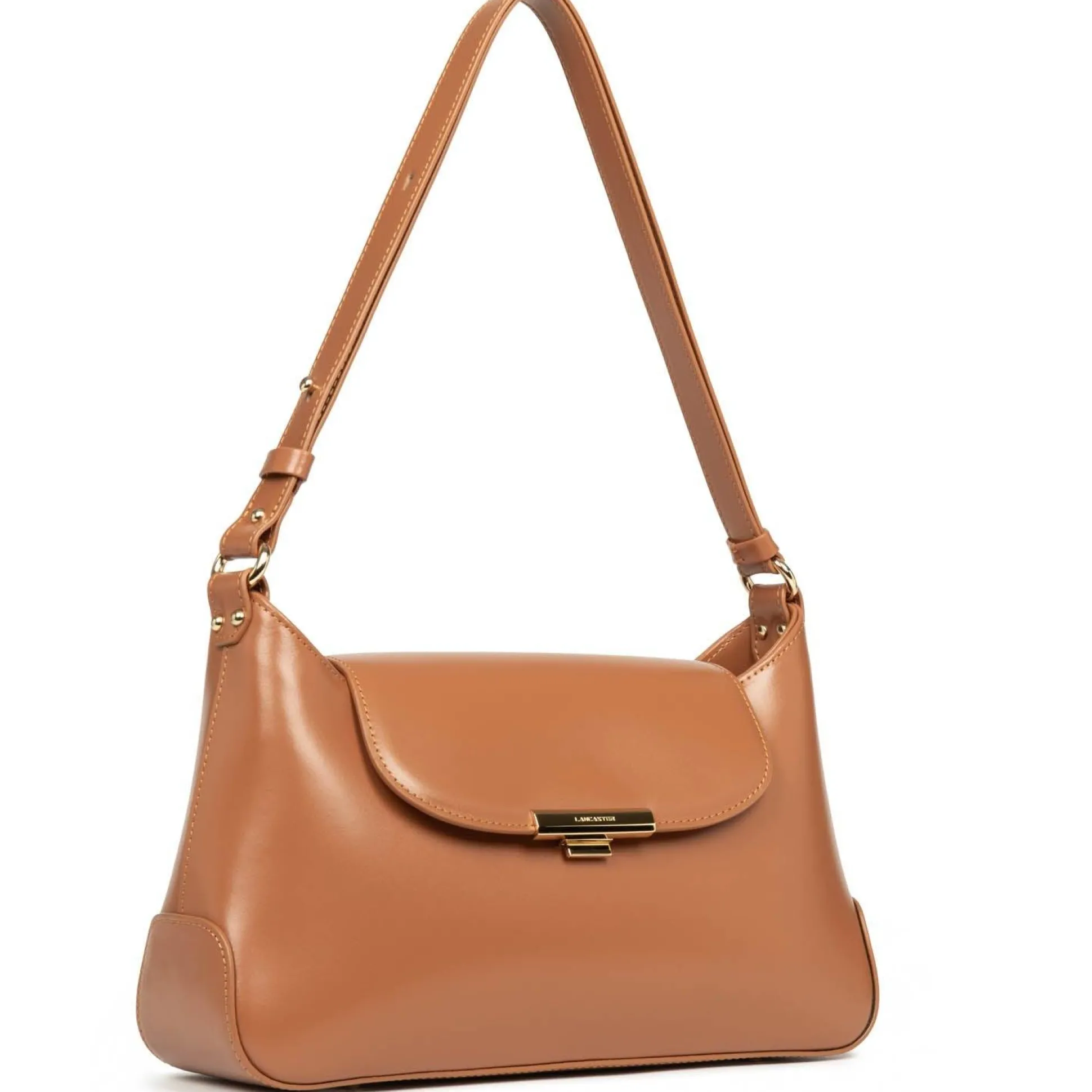 Lancaster Sac baguette a rabat avec fermoir dore Suave Evenly*Femme Sacs Porté Épaule