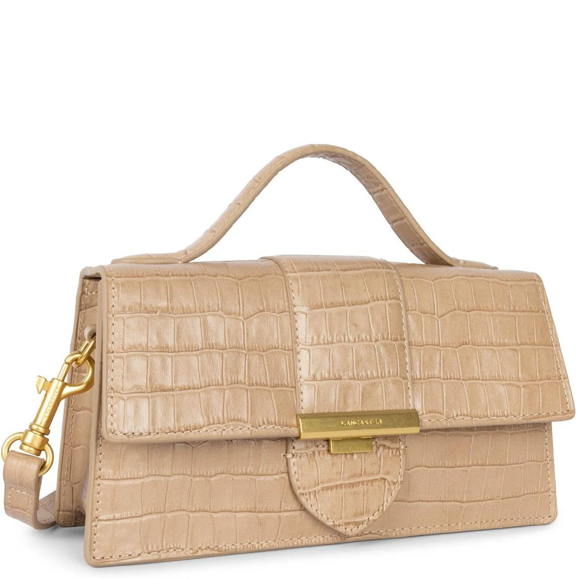 Lancaster Sac baguette a rabat Exotic Ily croco*Femme Sacs Bandoulière