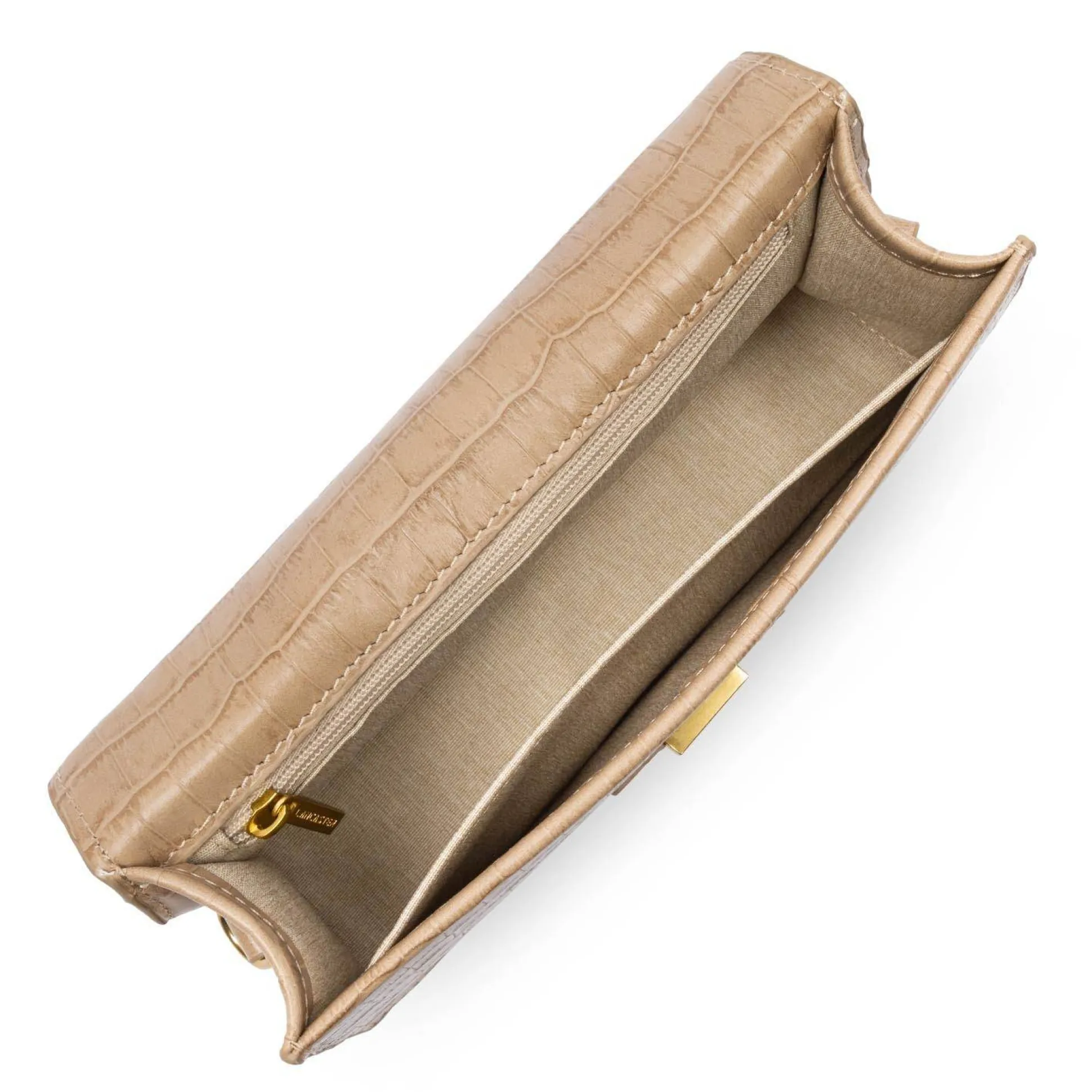 Lancaster Sac baguette a rabat Exotic Ily croco*Femme Sacs Bandoulière