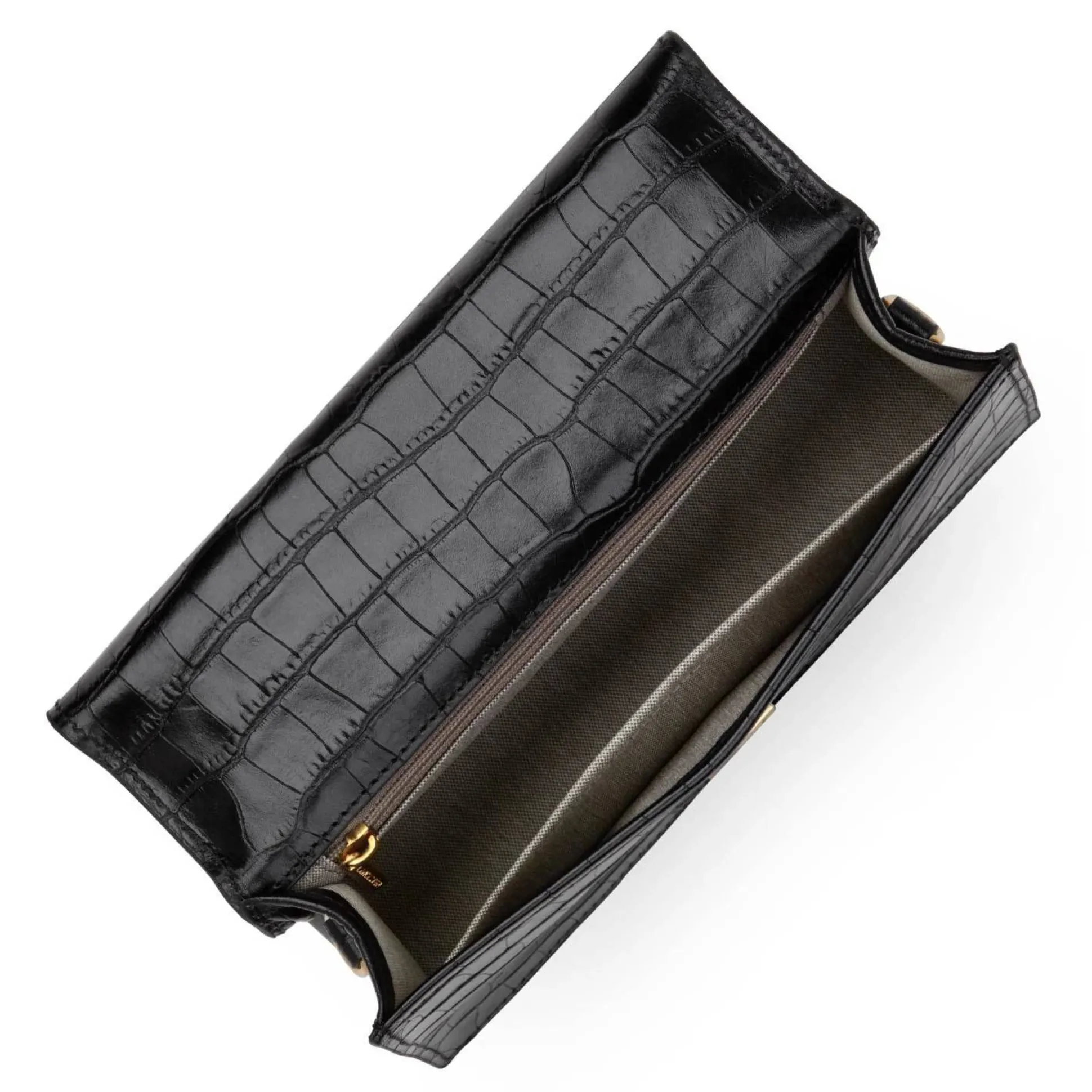 Lancaster Sac baguette a rabat Exotic Ily croco*Femme Sacs Bandoulière