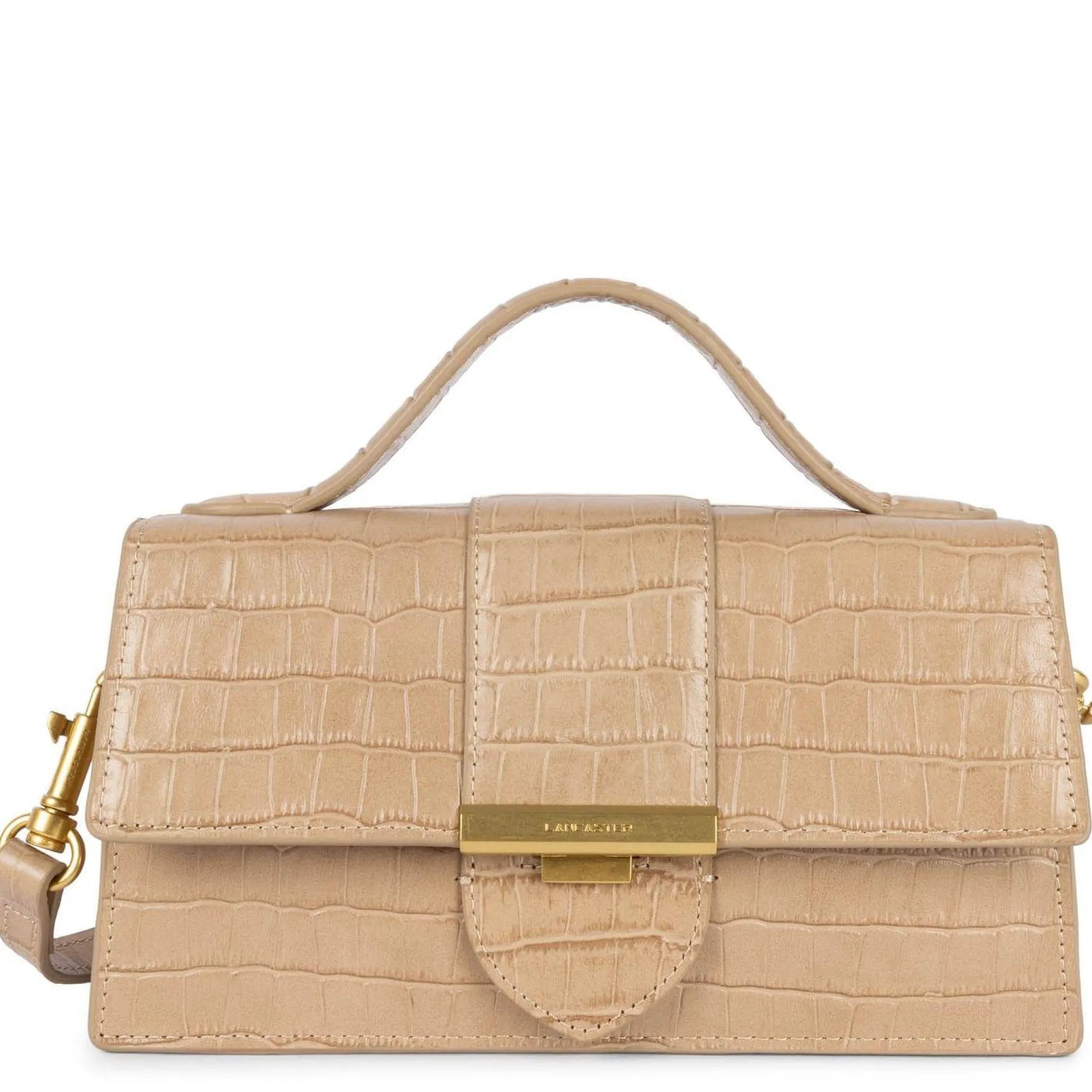 Lancaster Sac baguette a rabat Exotic Ily croco*Femme Sacs Bandoulière