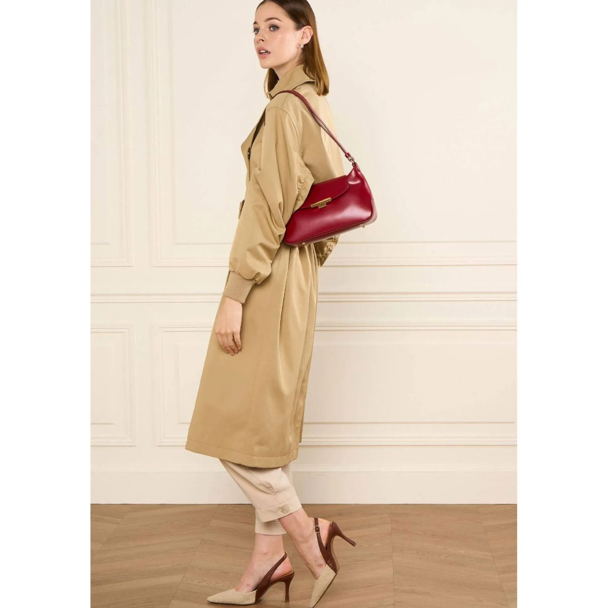 Lancaster Sac baguette a rabat Suave Evenly*Femme Sacs Porté Épaule