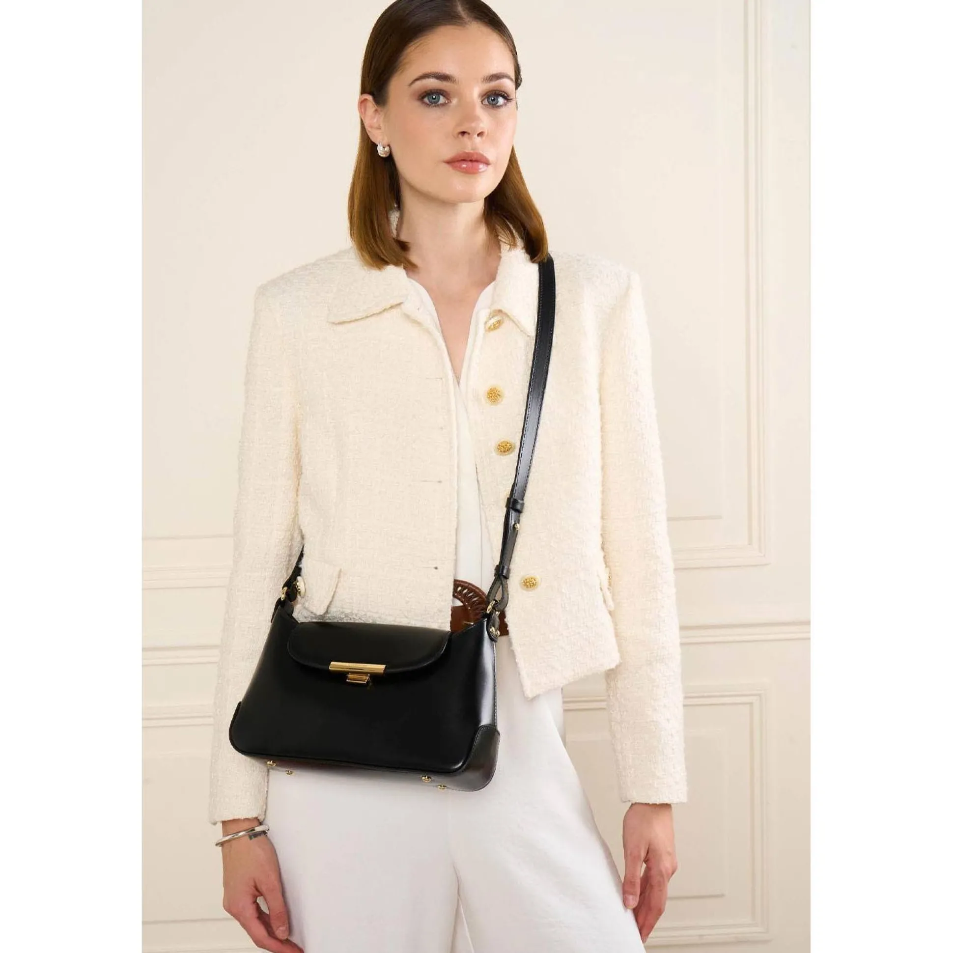 Lancaster Sac baguette a rabat Suave Evenly*Femme Sacs Porté Épaule