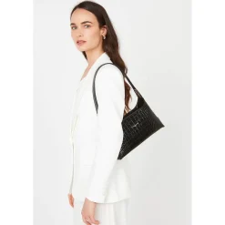 Lancaster Sac baguette Exotic Lezard & Croco porte epaule*Femme Sacs Porté Épaule