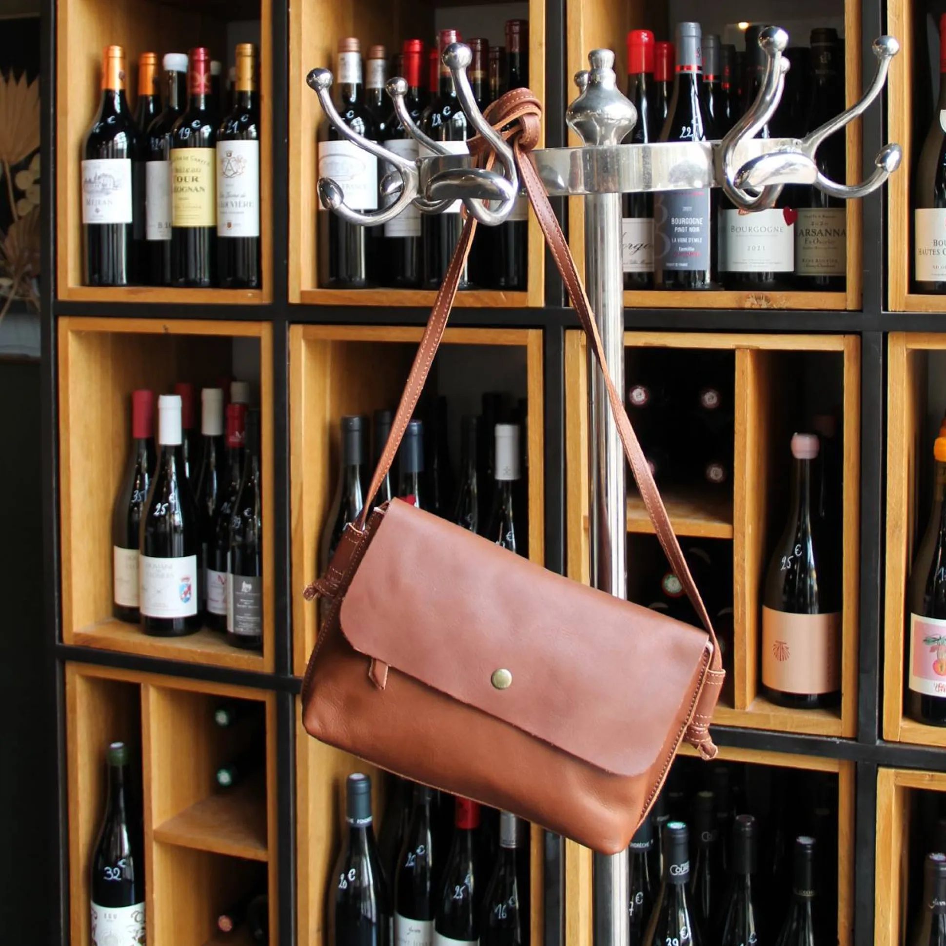 Noordsen Sac baguette porte travers a rabat en cuir*Femme Sacs Bandoulière