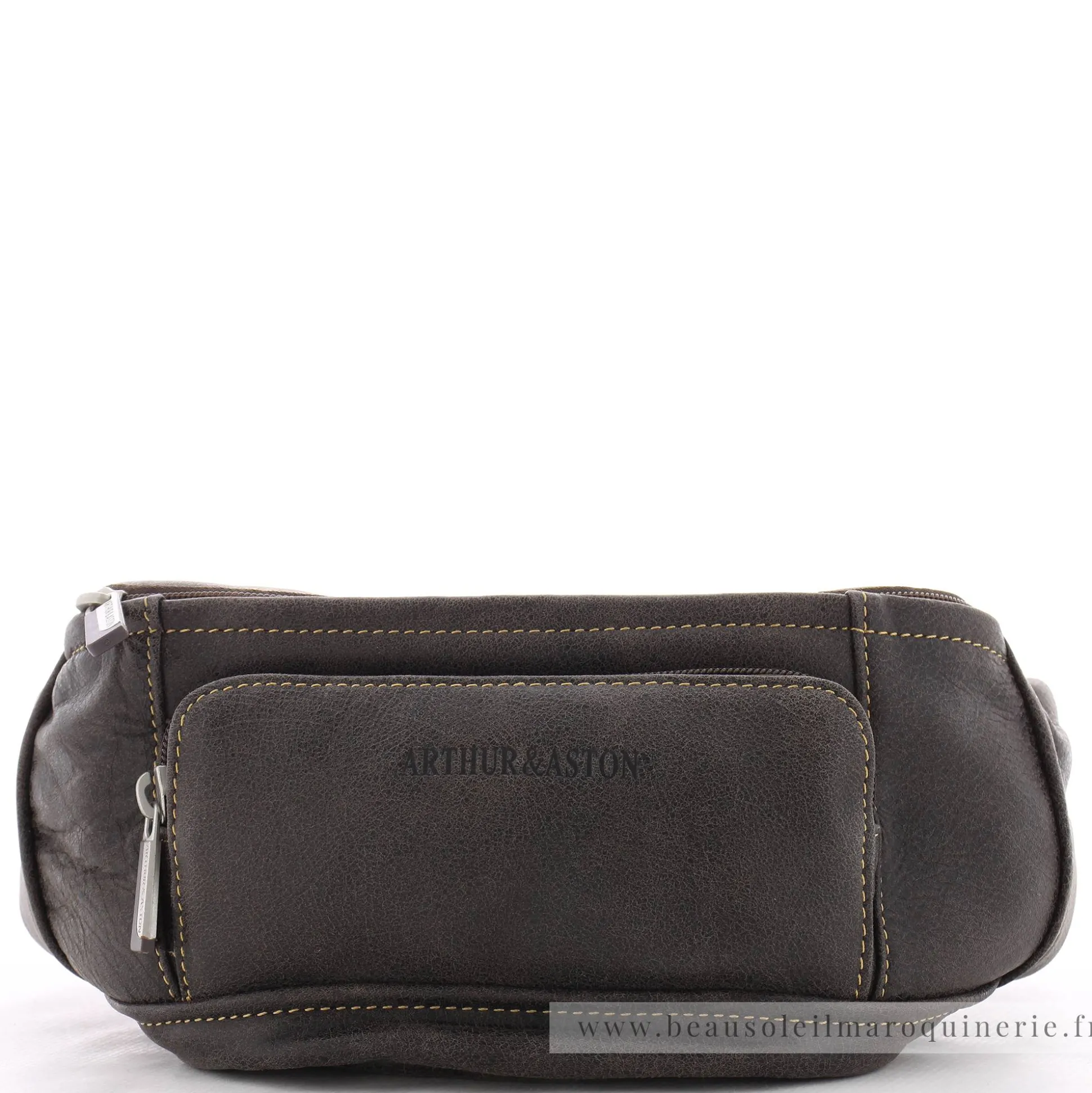 Arthur Aston Sac banane Cristiano en cuir destroy*Homme Sacs Banane