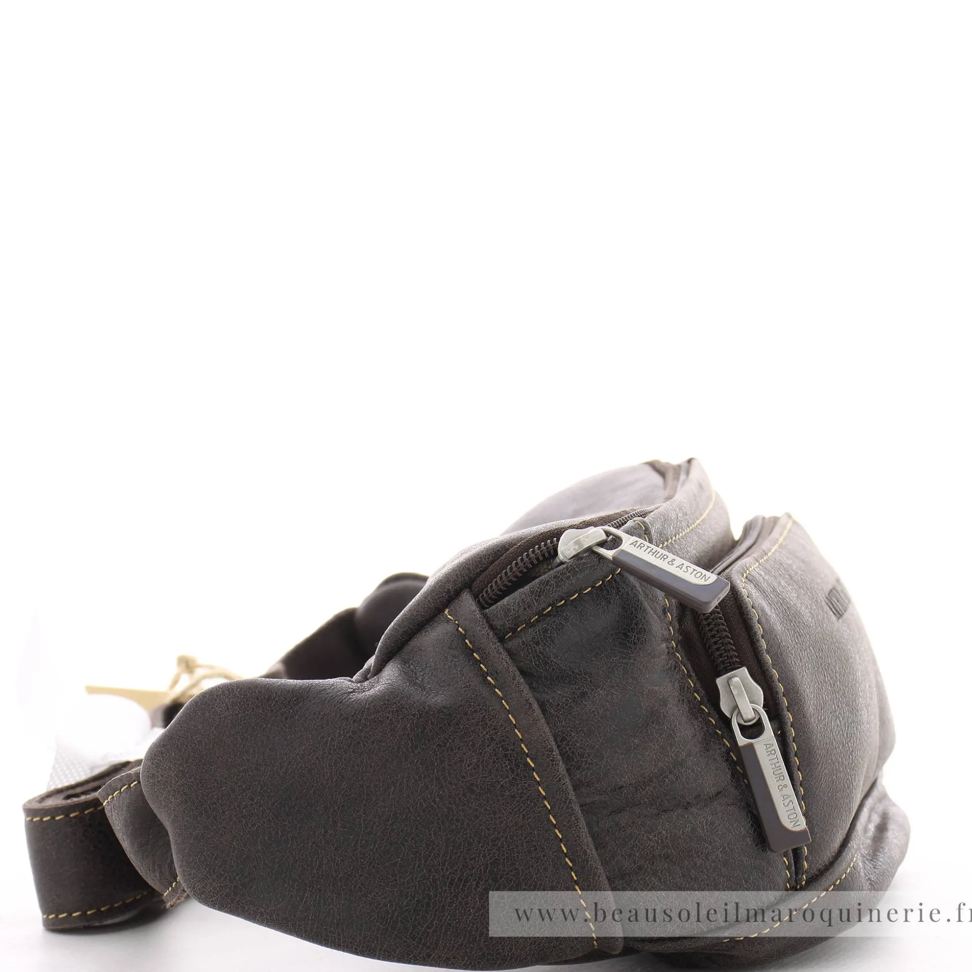 Arthur Aston Sac banane Cristiano en cuir destroy*Homme Sacs Banane