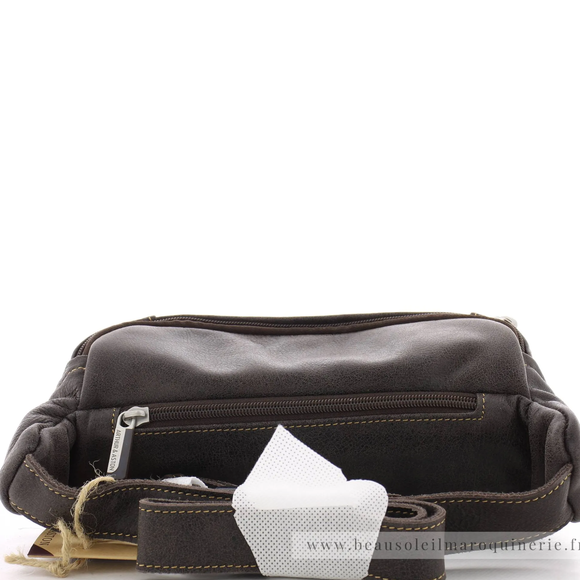Arthur Aston Sac banane Cristiano en cuir destroy*Homme Sacs Banane