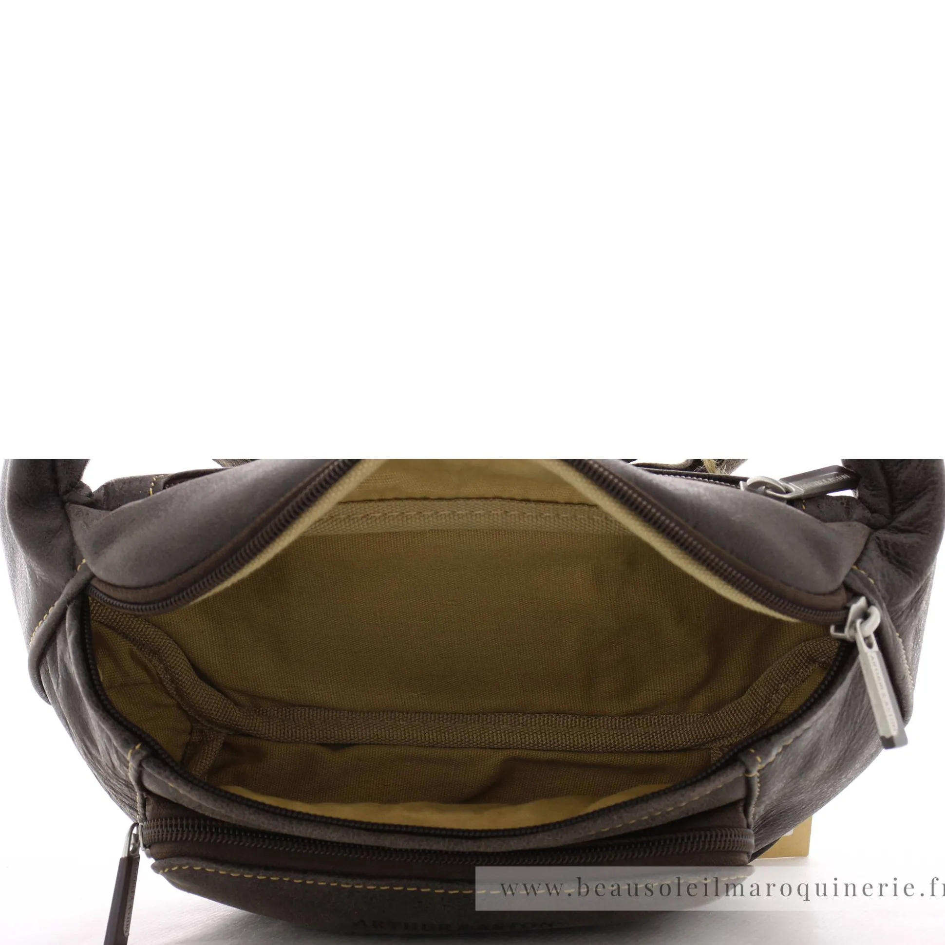 Arthur Aston Sac banane Cristiano en cuir destroy*Homme Sacs Banane