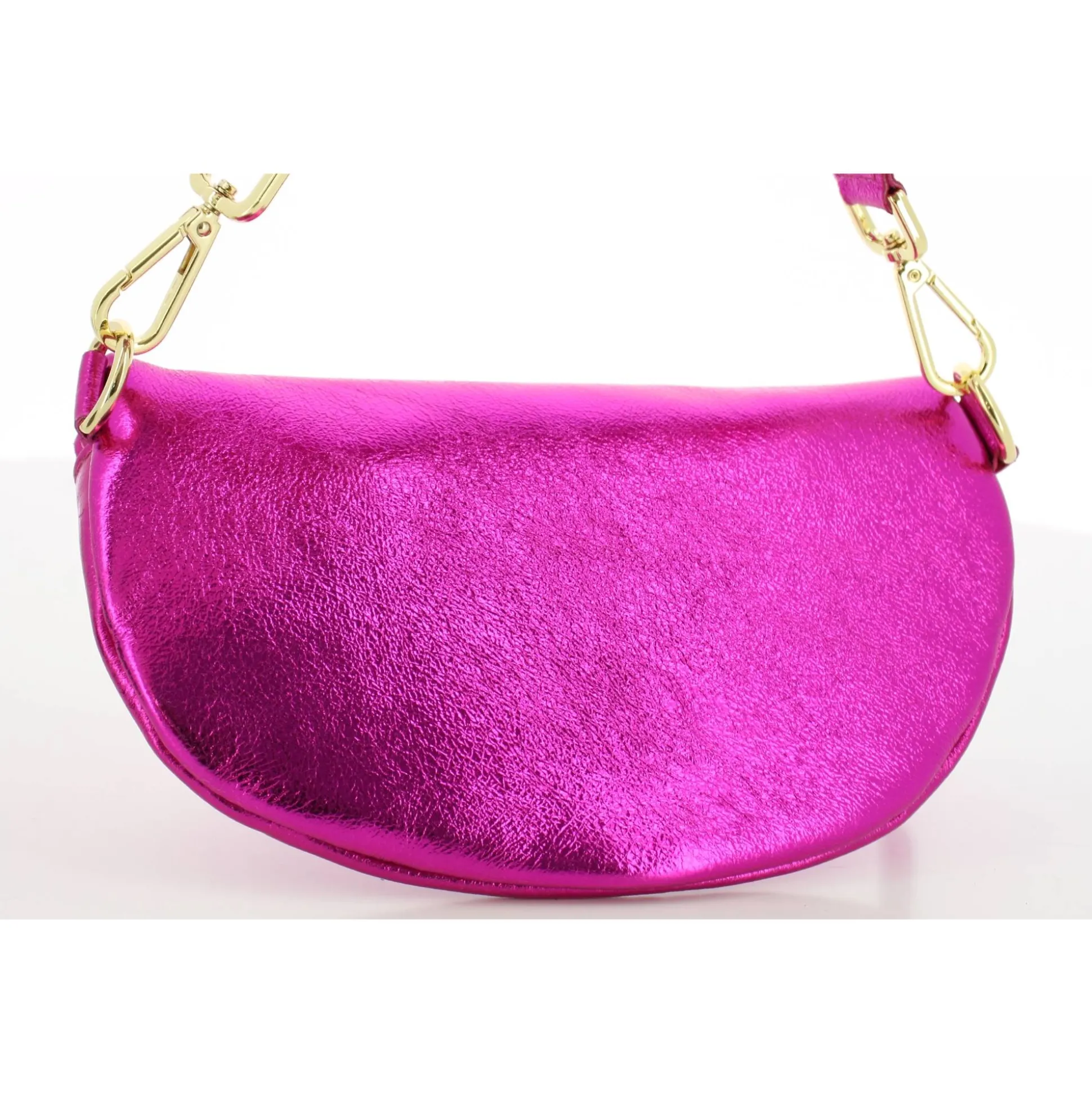Marlon Firenze Sac banane en cuir metallise*Femme Sacs Banane Femme