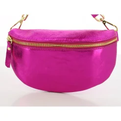 Marlon Firenze Sac banane en cuir metallise*Femme Sacs Banane Femme