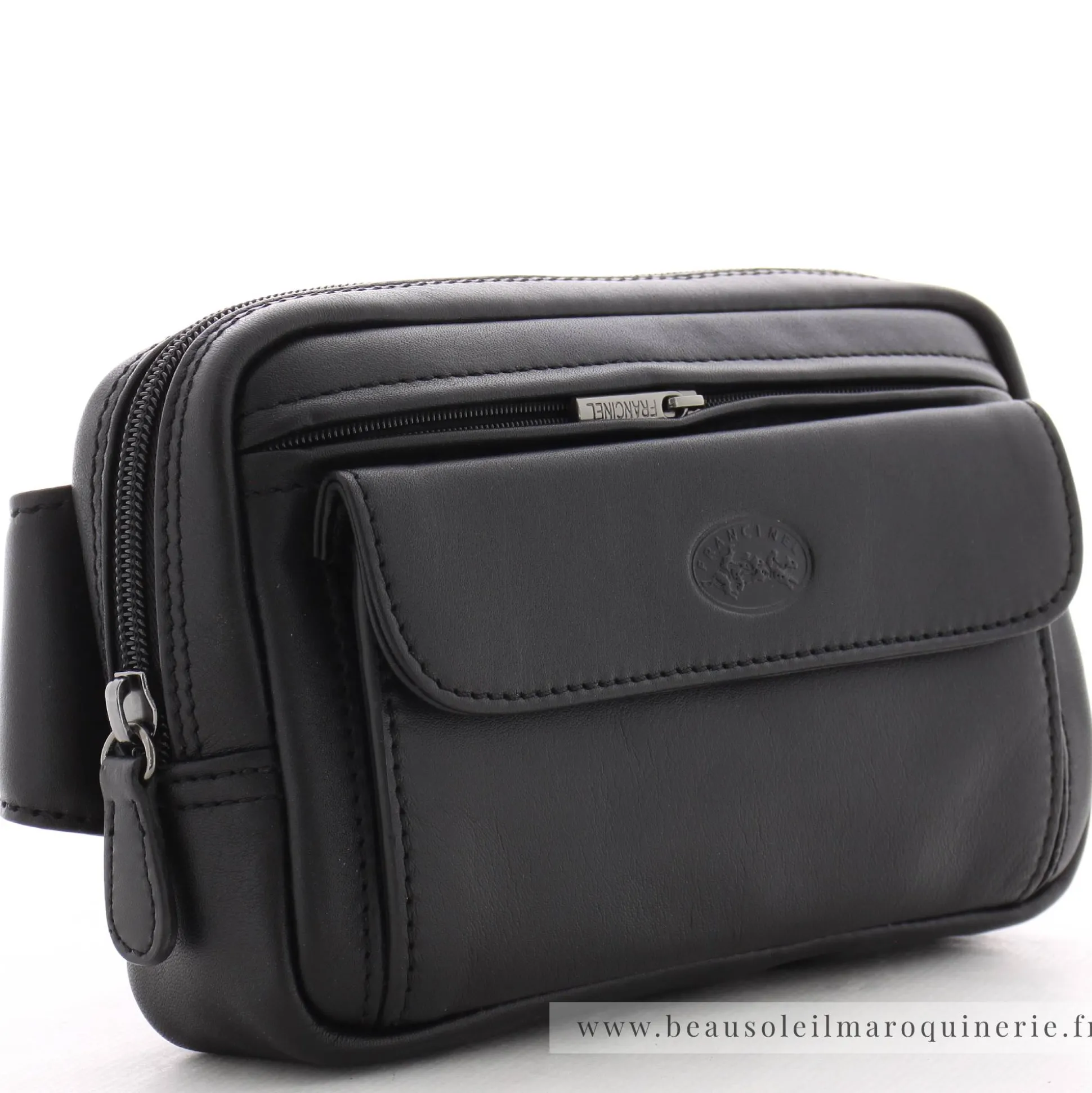 Francinel Sac banane homme cuir lisse Palerme*Homme Sacs Banane|Sacs Besace