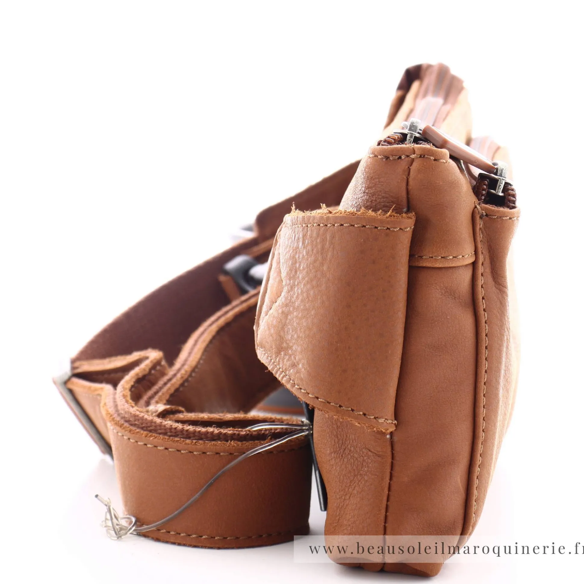 Arthur Aston Sac banane Oscar zippe en cuir*Homme Sacs Banane