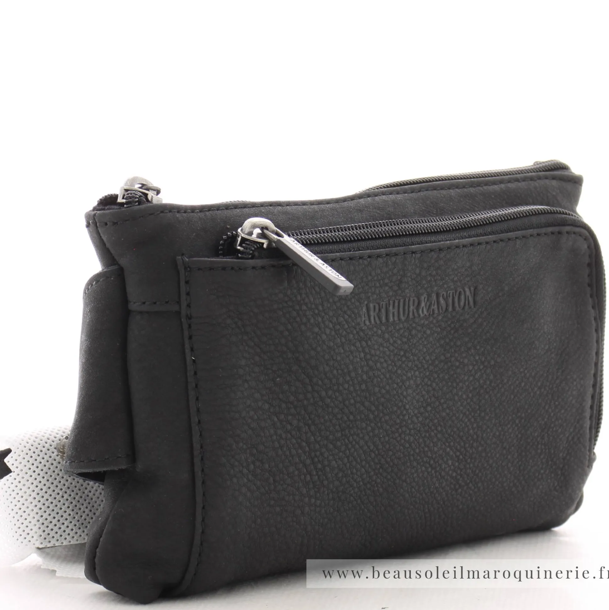 Arthur Aston Sac banane Oscar zippe en cuir*Homme Sacs Banane