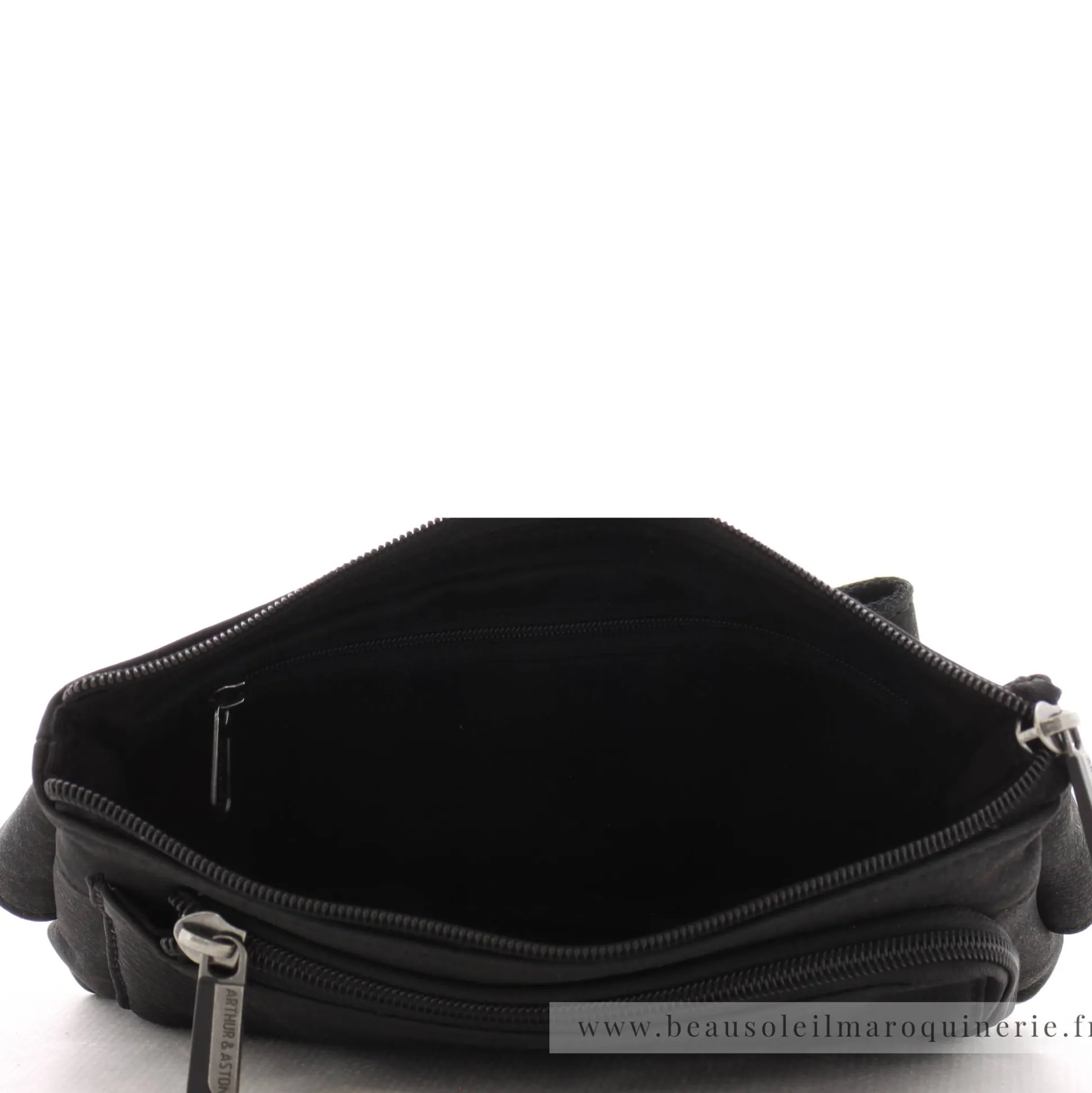 Arthur Aston Sac banane Oscar zippe en cuir*Homme Sacs Banane