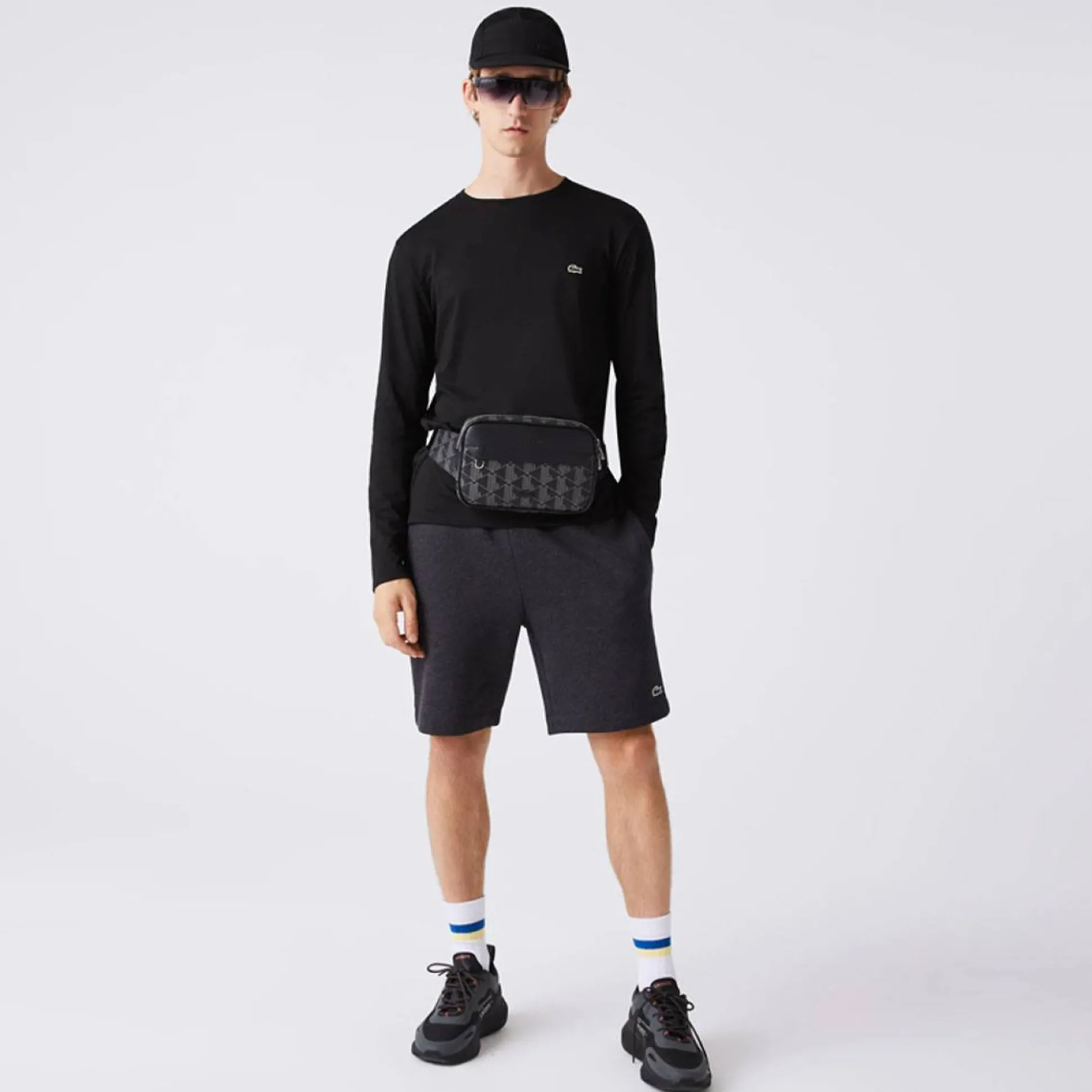 Lacoste Sac banane The Blend motif monogramme*Homme Sacoches Homme|Sacs Banane