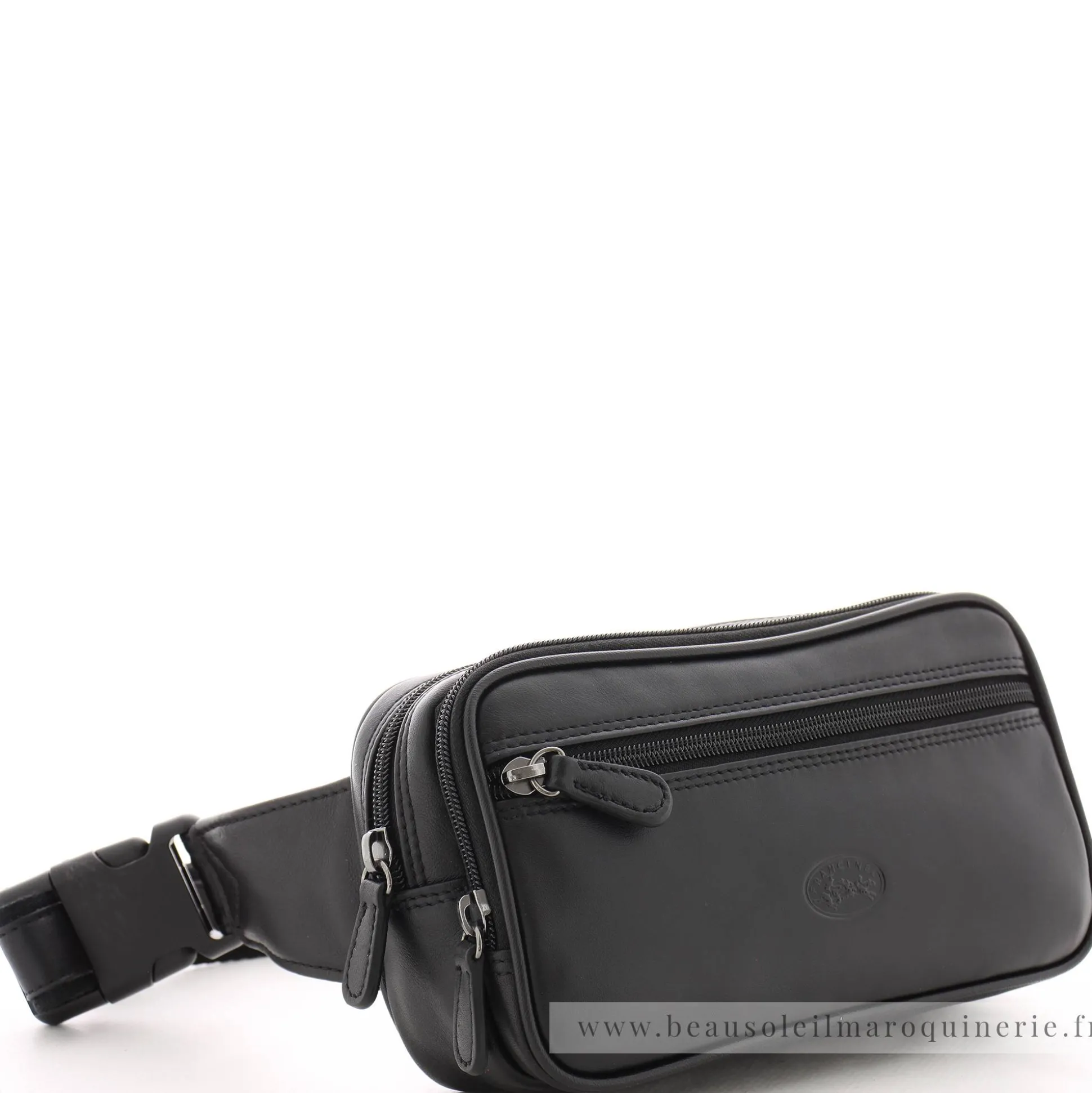 Francinel Sac banane zippe cuir lisse Palerme*Homme Sacs Banane