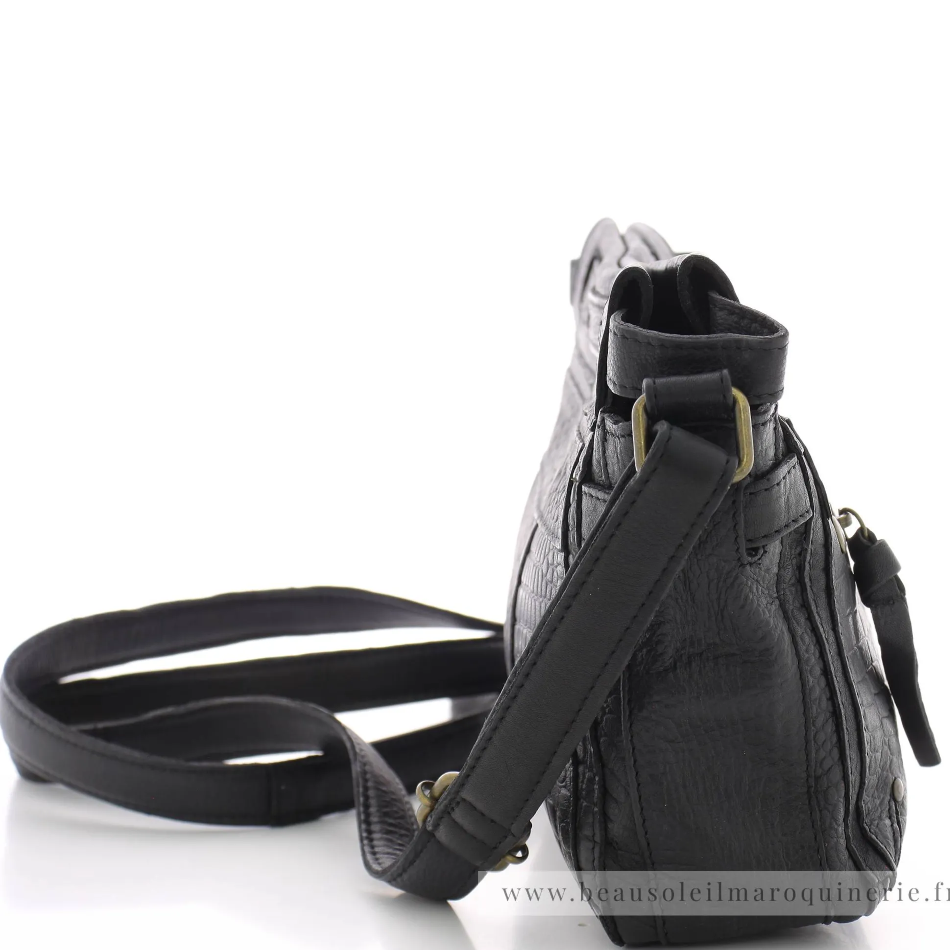 Pieces Sac bandouliere a fermoir Noelle facon croco*Femme Sacs Bandoulière