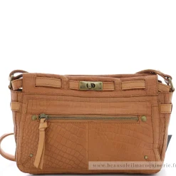 Pieces Sac bandouliere a fermoir Noelle facon croco*Femme Sacs Bandoulière