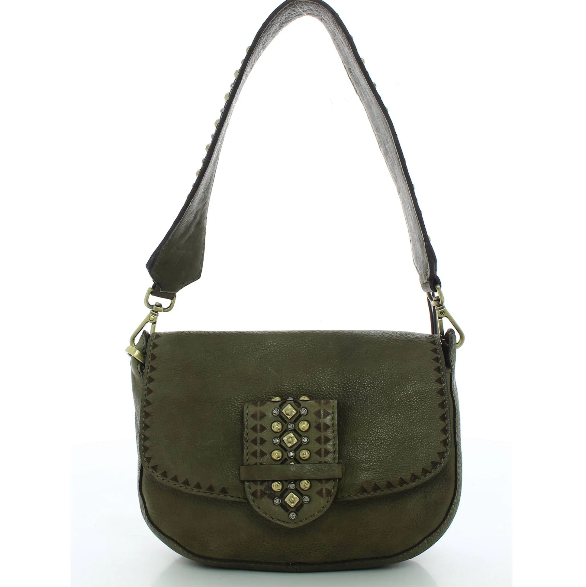 Biba Sac bandouliere a rabat Cody en cuir cloute*Femme Sacs Bandoulière