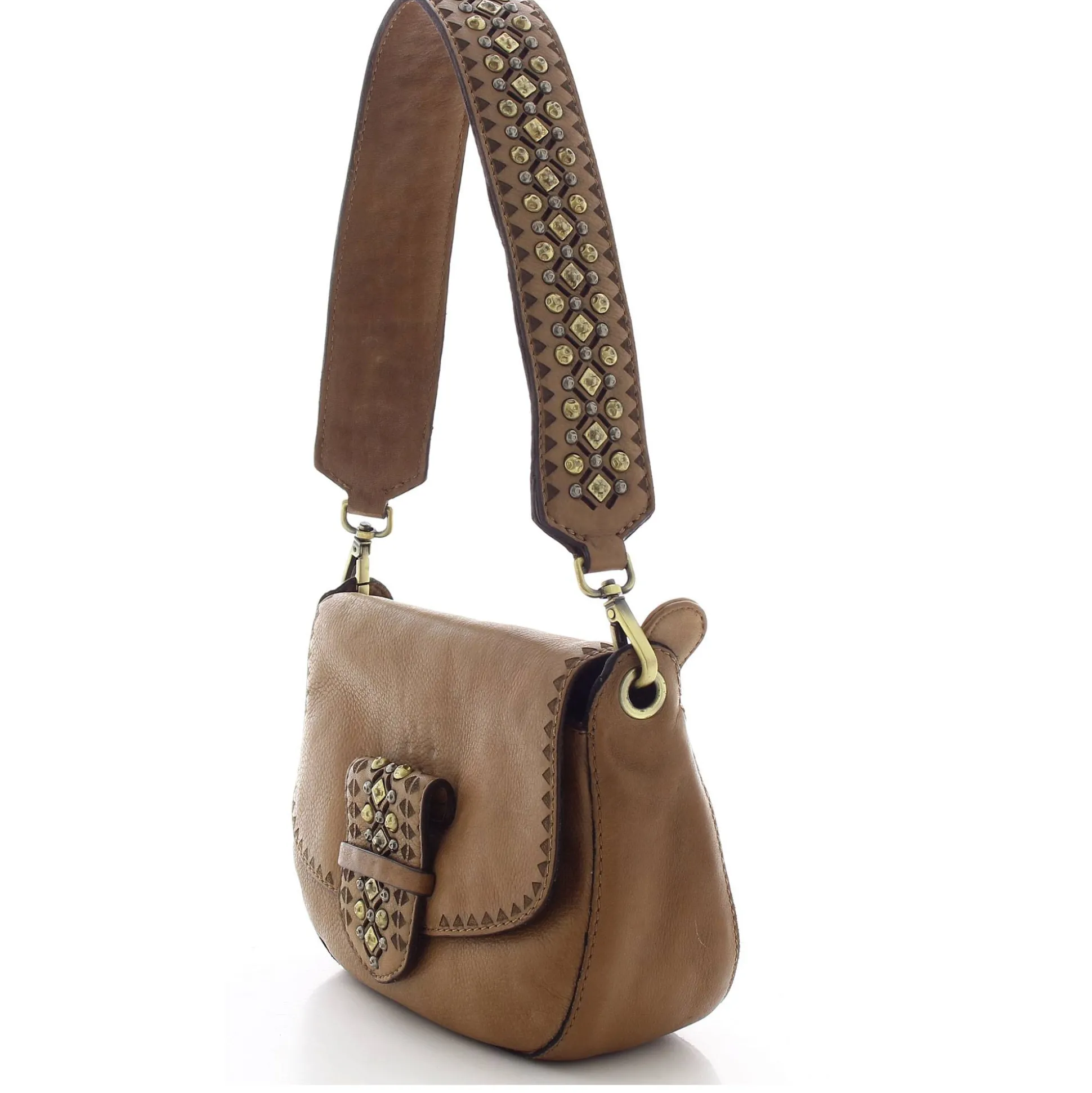 Biba Sac bandouliere a rabat Cody en cuir cloute*Femme Sacs Bandoulière